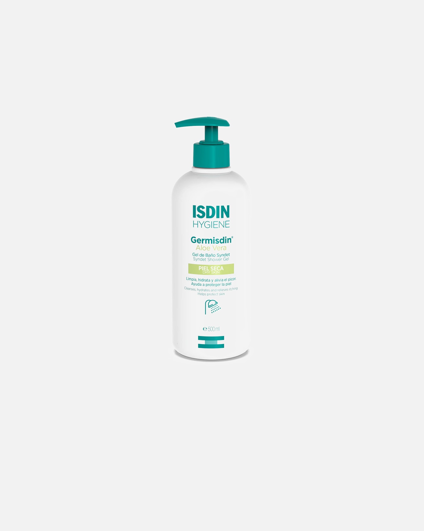 Gel de ducha para Unisex ISDIN GERMISDIN ALOE VERA gel de baño 500 ml