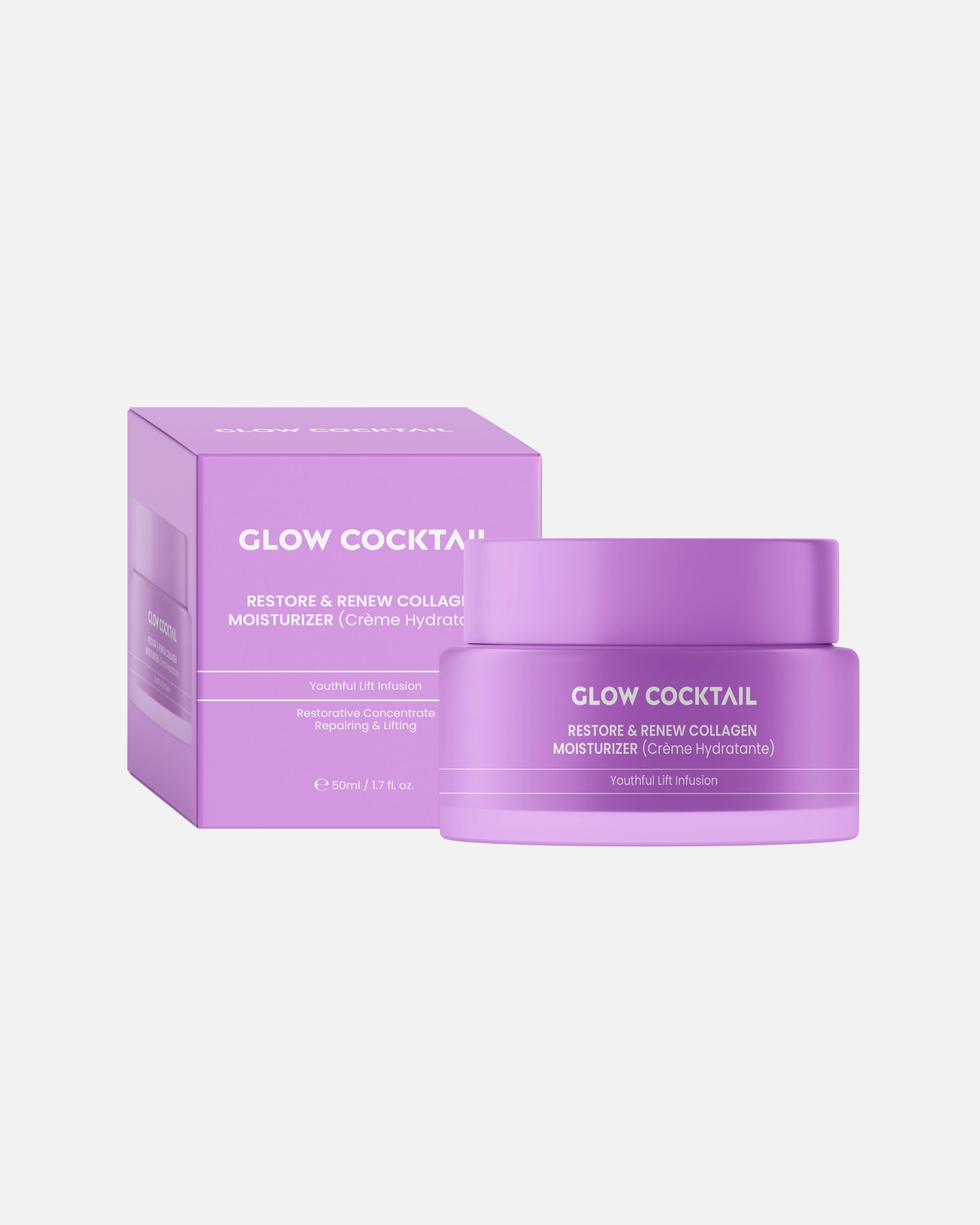 Crema facial para Mujer Glow Cocktail Crema renovadora de colágeno 50 ml