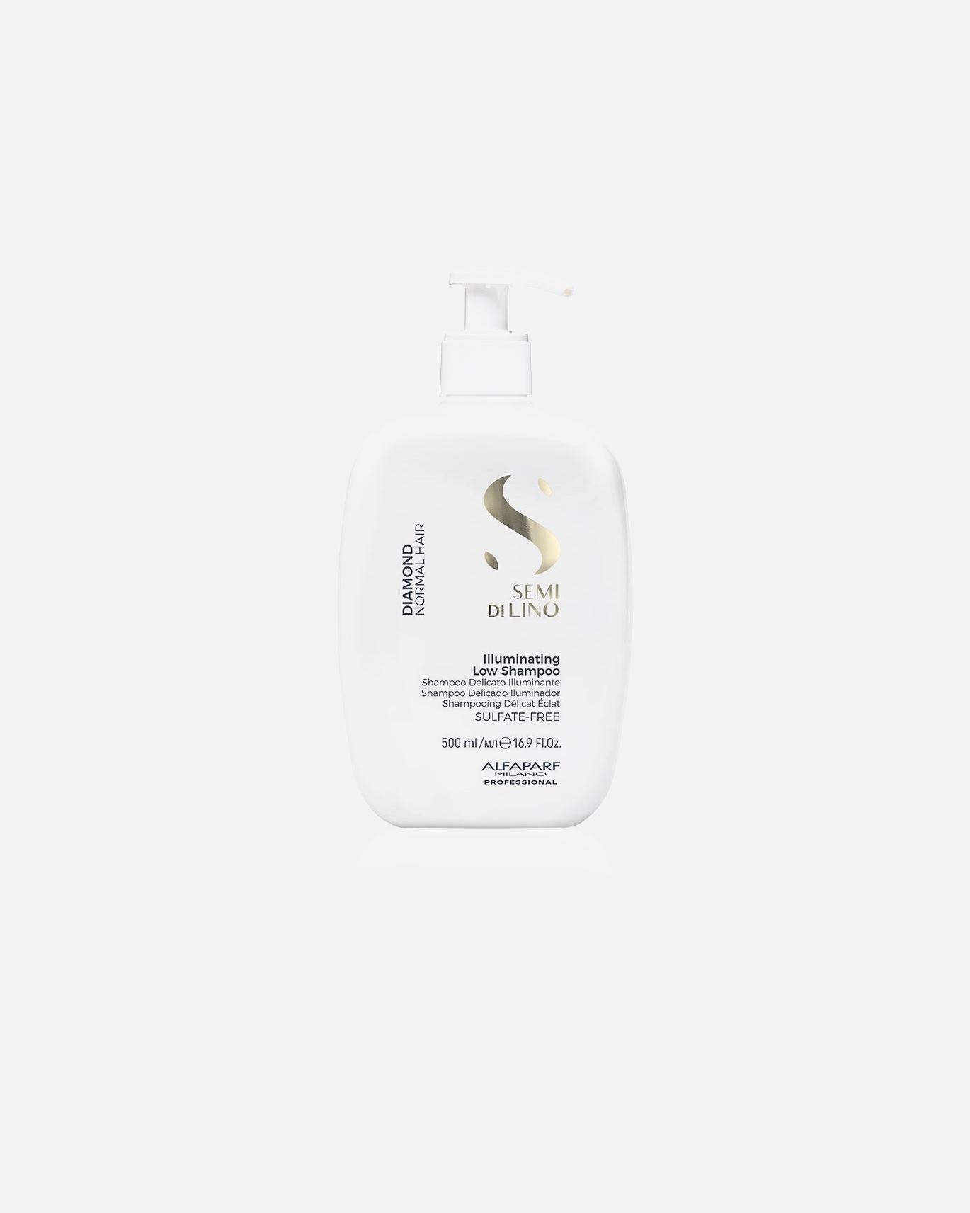 Champú capilar para Unisex ALFAPARF MILANO SEMI DI LINO DIAMOND illuminating low shampoo 500 ml