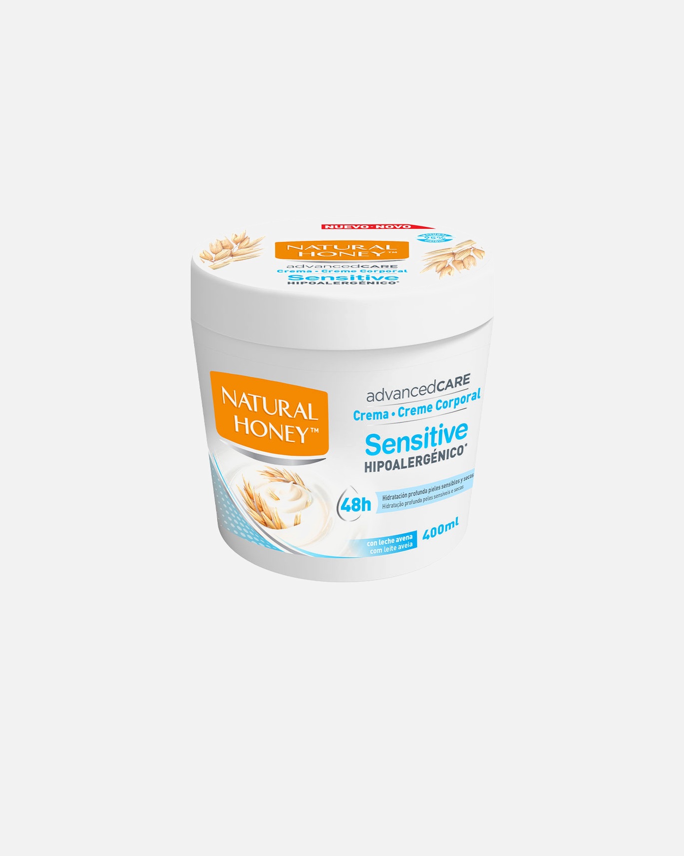 Crema para el cuerpo para Unisex Natural Honey ADVANCEDCARE SENSITIVE crema corporal 400 ml