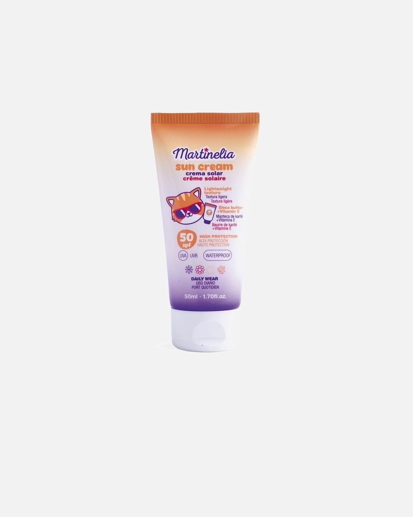 Protección solar para niños para Unisex Martinelia SUN CREAM crema solar waterproof SPF50 50 ml