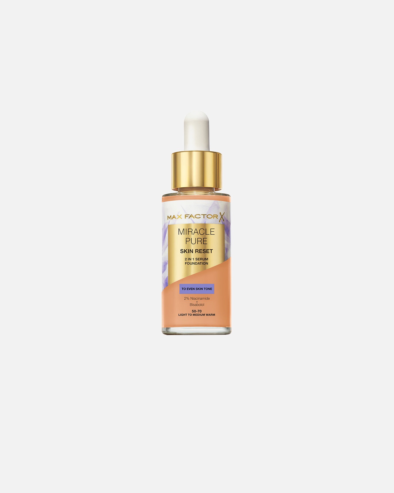 Base para Unisex Max Factor MIRACLE PURE sérum renovador 2 en 1 Light Medium Warm