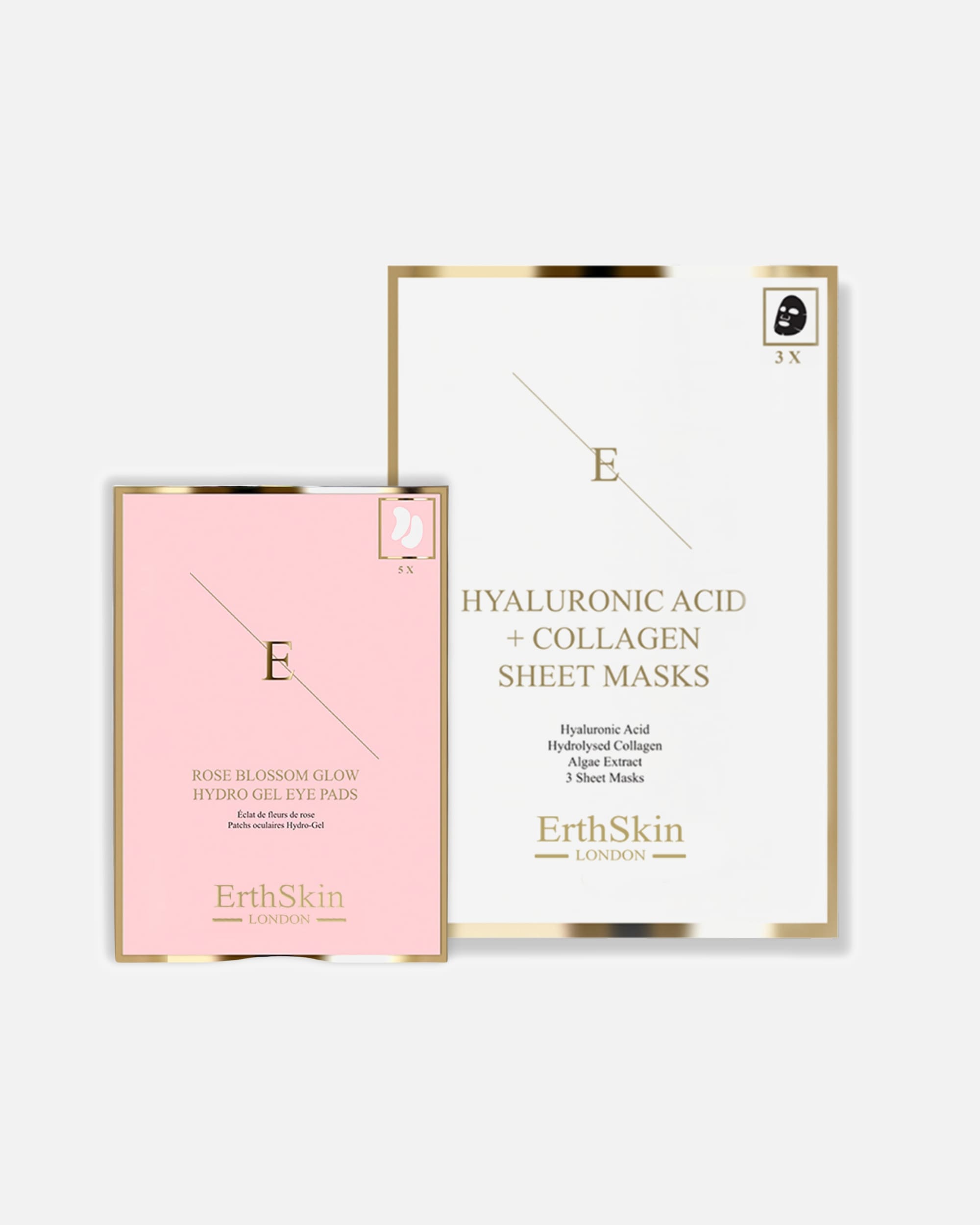 Set de tratamiento facial para Mujer ErthSkin London Set potenciador de ojos Hydra & Rose 1 pieza