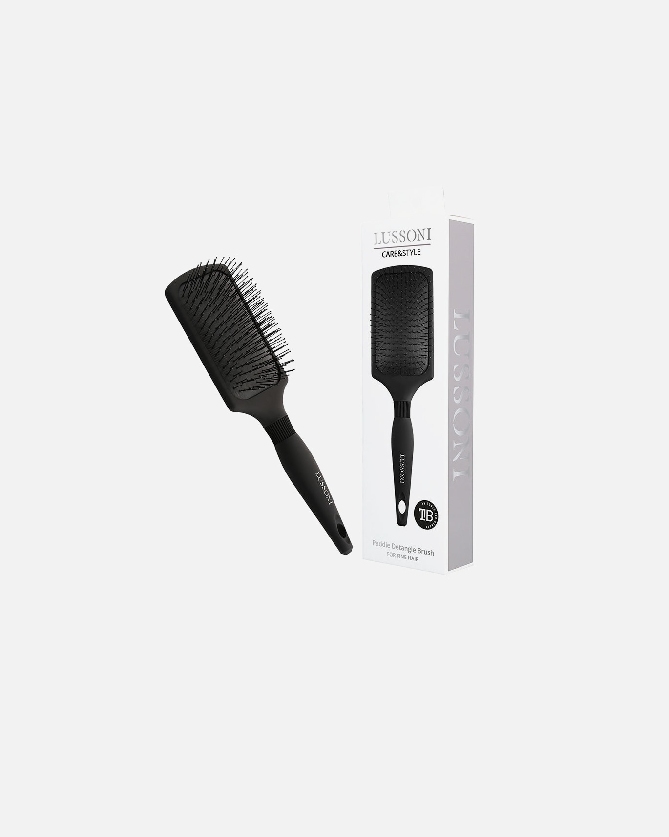 Cepillo plano para Mujer LUSSONI CARE & STYLE cepillo desenredante cabello fino Paddle