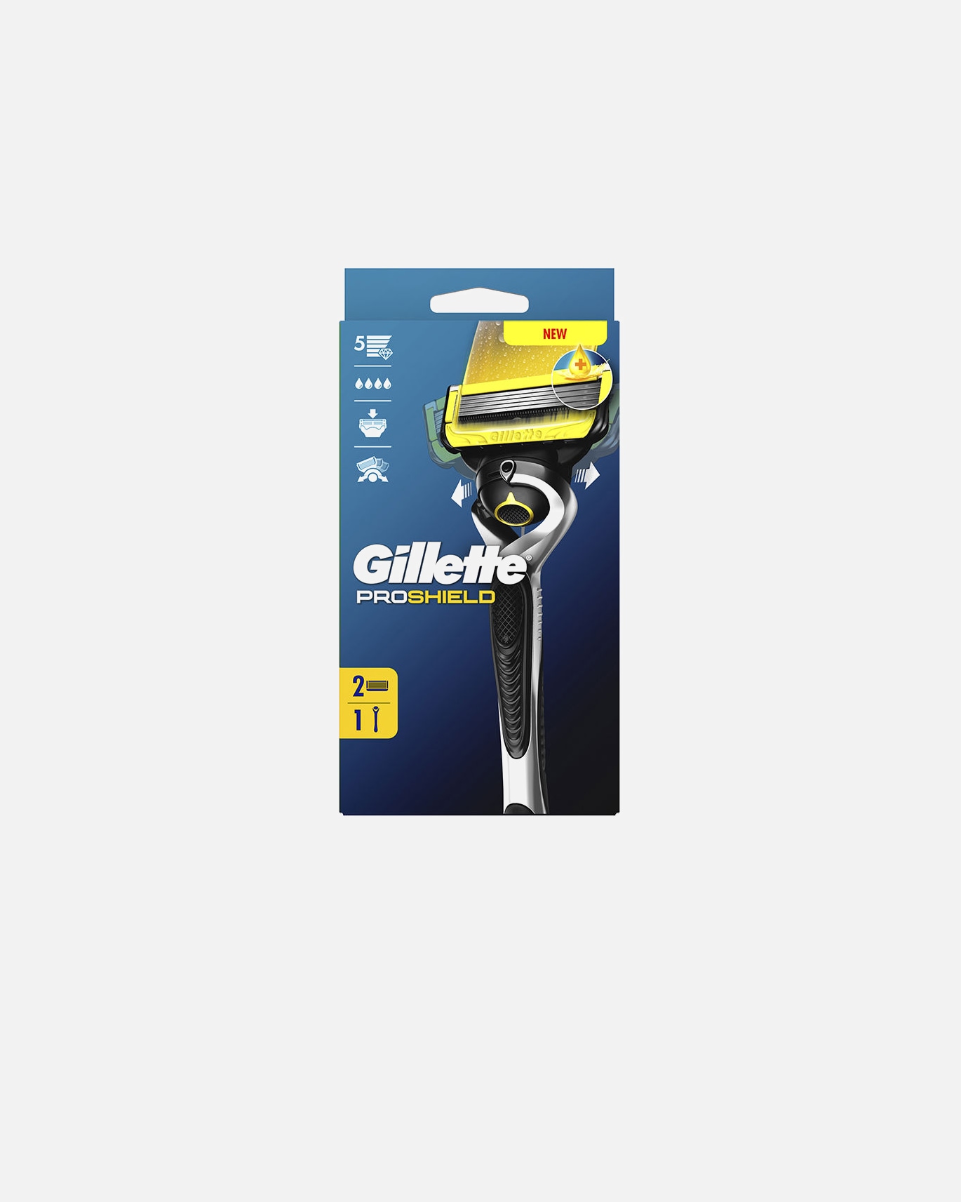 Maquinilla de afeitar para Hombre Gillette GILLETTE FUSION PROSHIELD máquina + 2 recambios 2 recambios