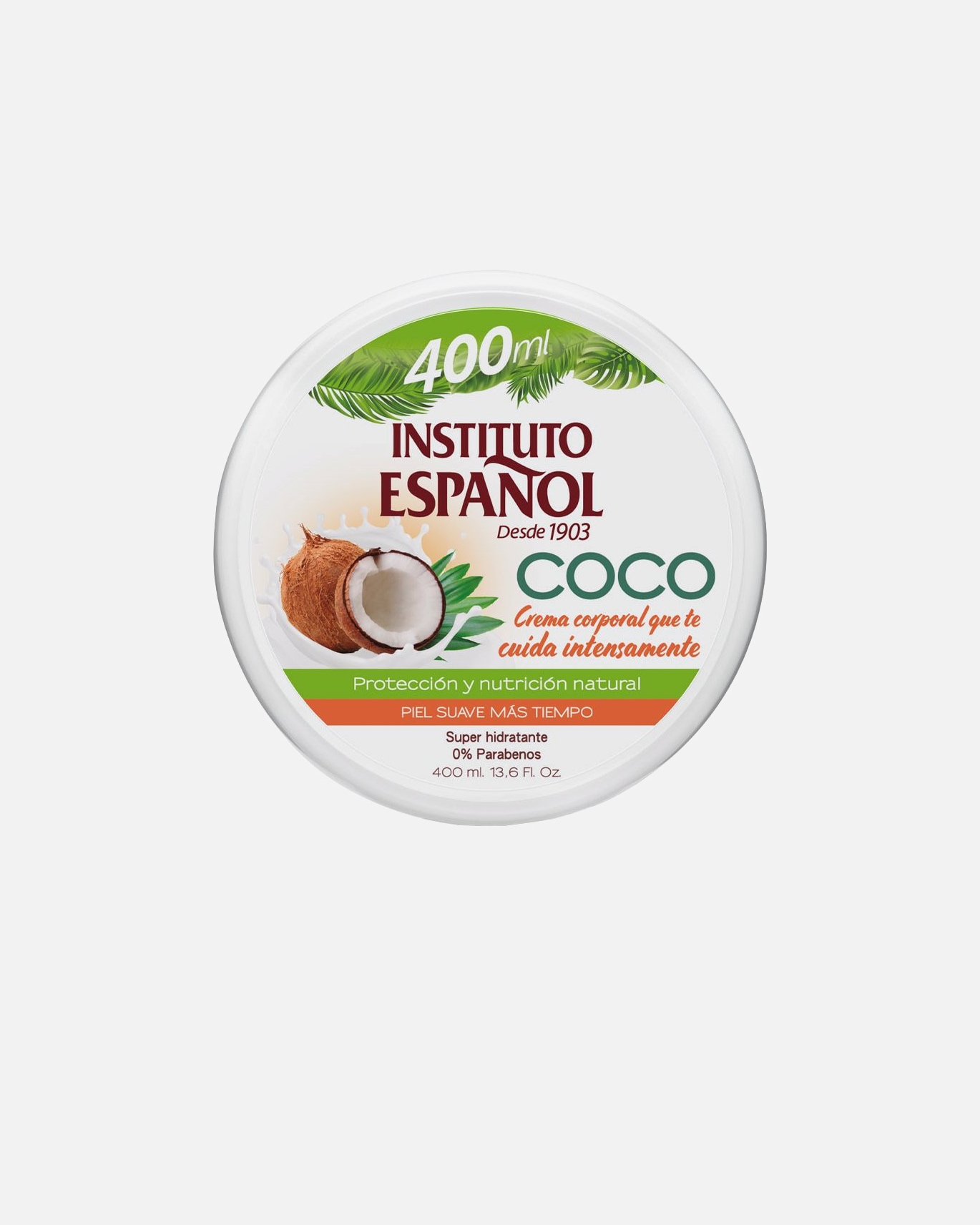 Crema para el cuerpo para Unisex Instituto Español Coco Crema Corporal Super Hidratante 400 ml
