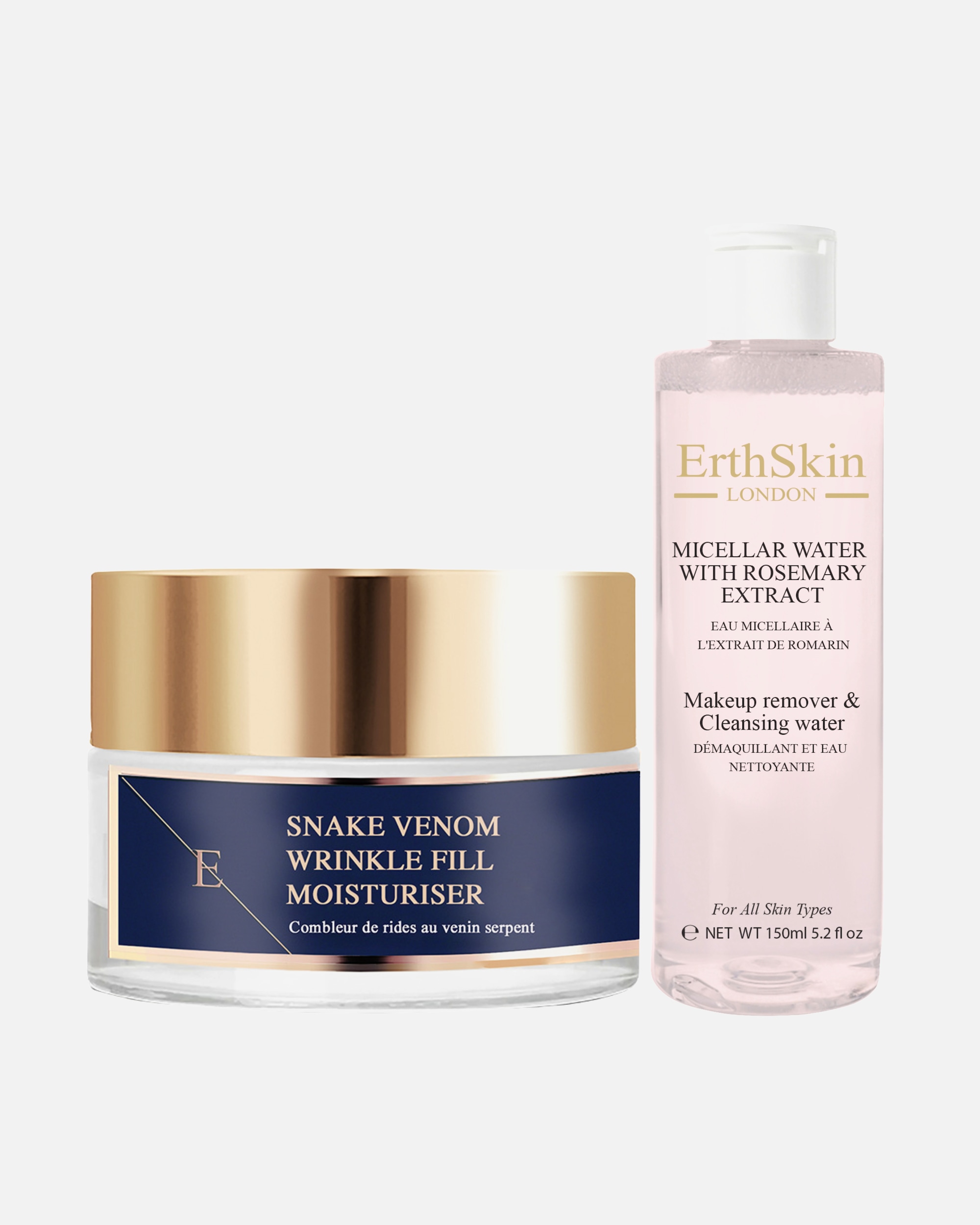 Set de tratamiento facial para Mujer ErthSkin London Dúo reparador Micellar Snake 1 pieza
