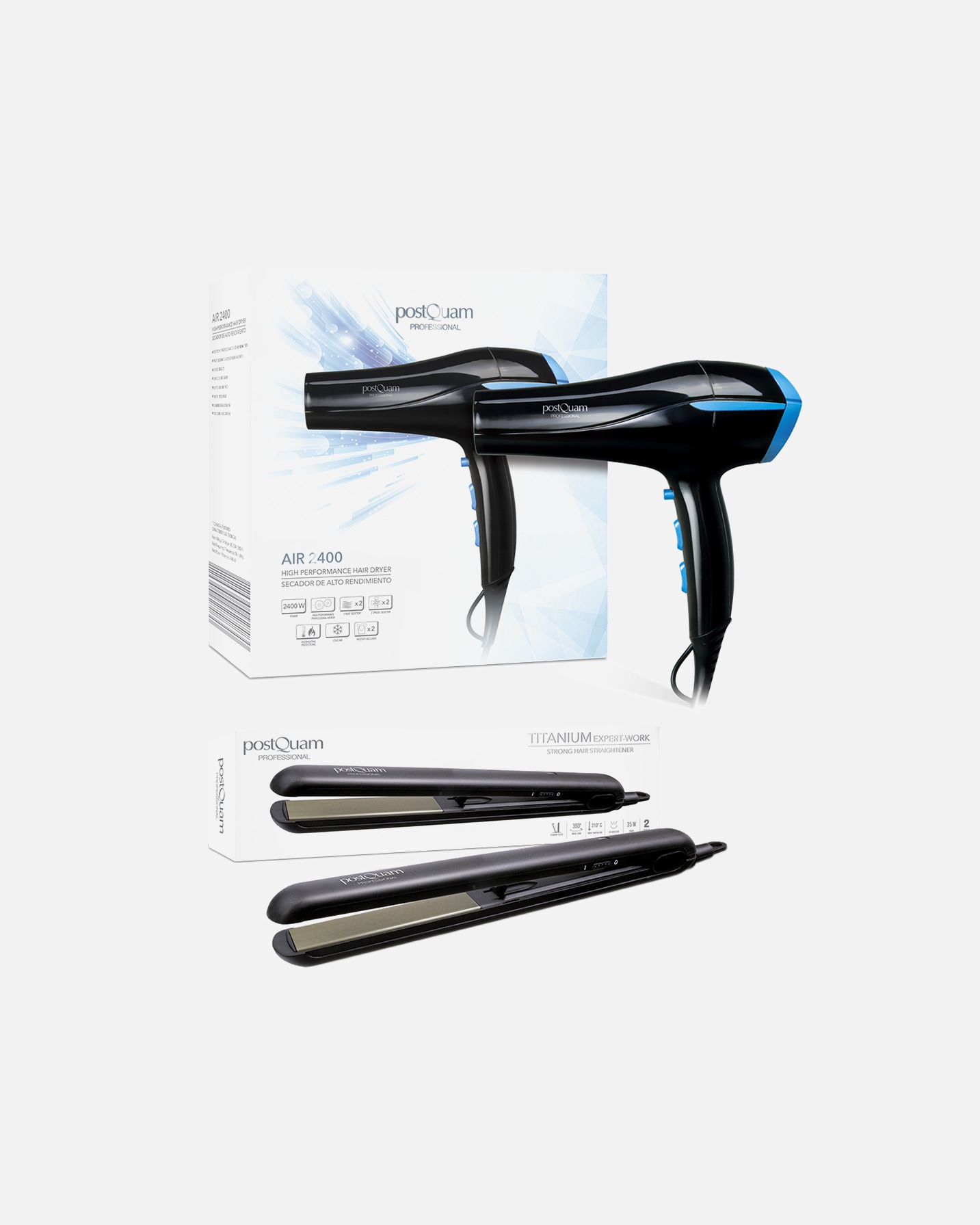 Secador de pelo para Unisex Postquam Electrical Items Planchas Profesionales 1 pieza