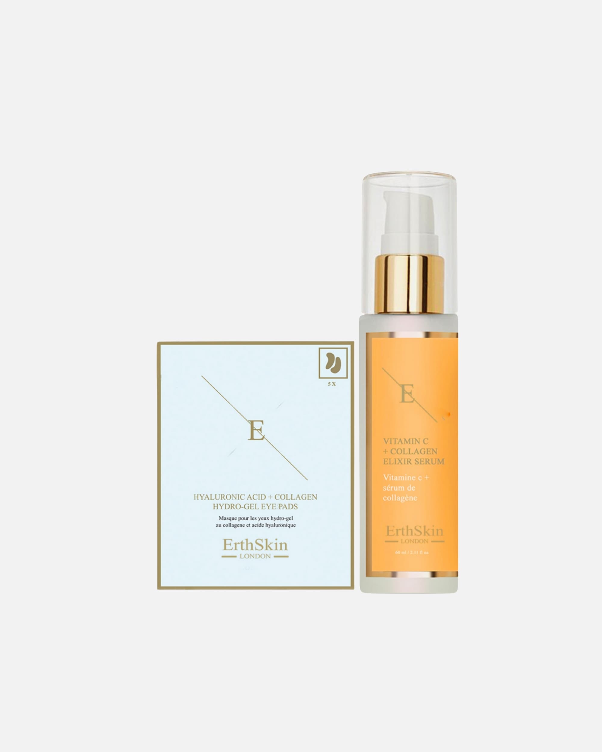 Set de tratamiento facial para Mujer ErthSkin London Dúo de vitamina C para ojos brillantes 1 pieza