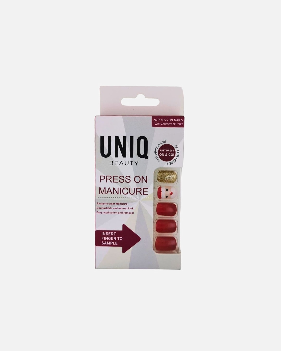 Uñas postizas para Unisex UNIQ Haga Clic/presione En Las Uñas De Manicura Navidad