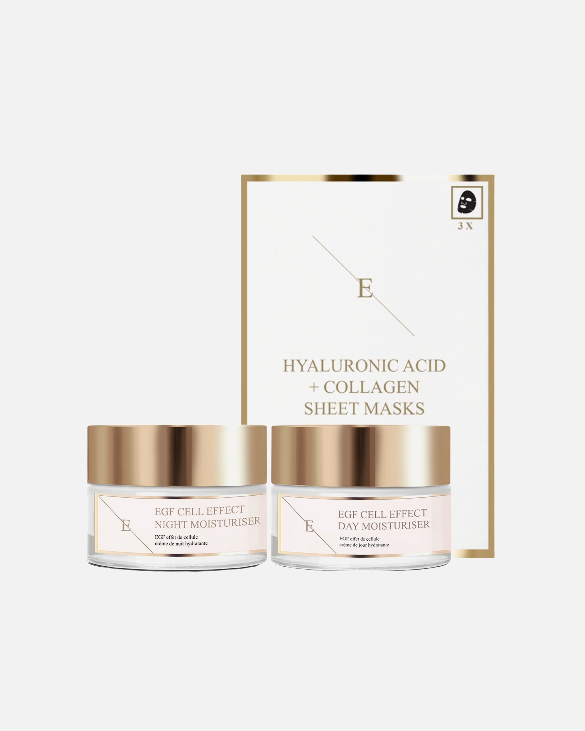 Set de tratamiento facial para Mujer Trío completo para el cuidado de la piel EGF 1 pieza