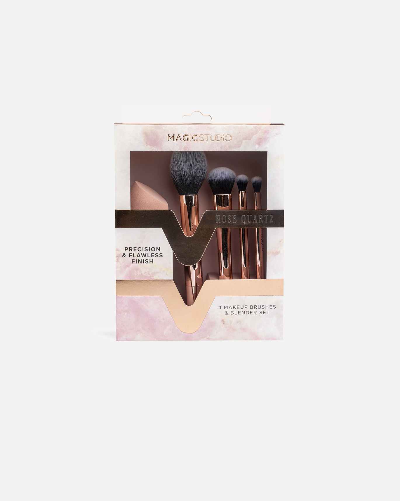 Set de brochas para Unisex Magic Studio PRECISION FLAWLESS FINISH ROSE QUARTZ ESTUCHE 1 Pieza