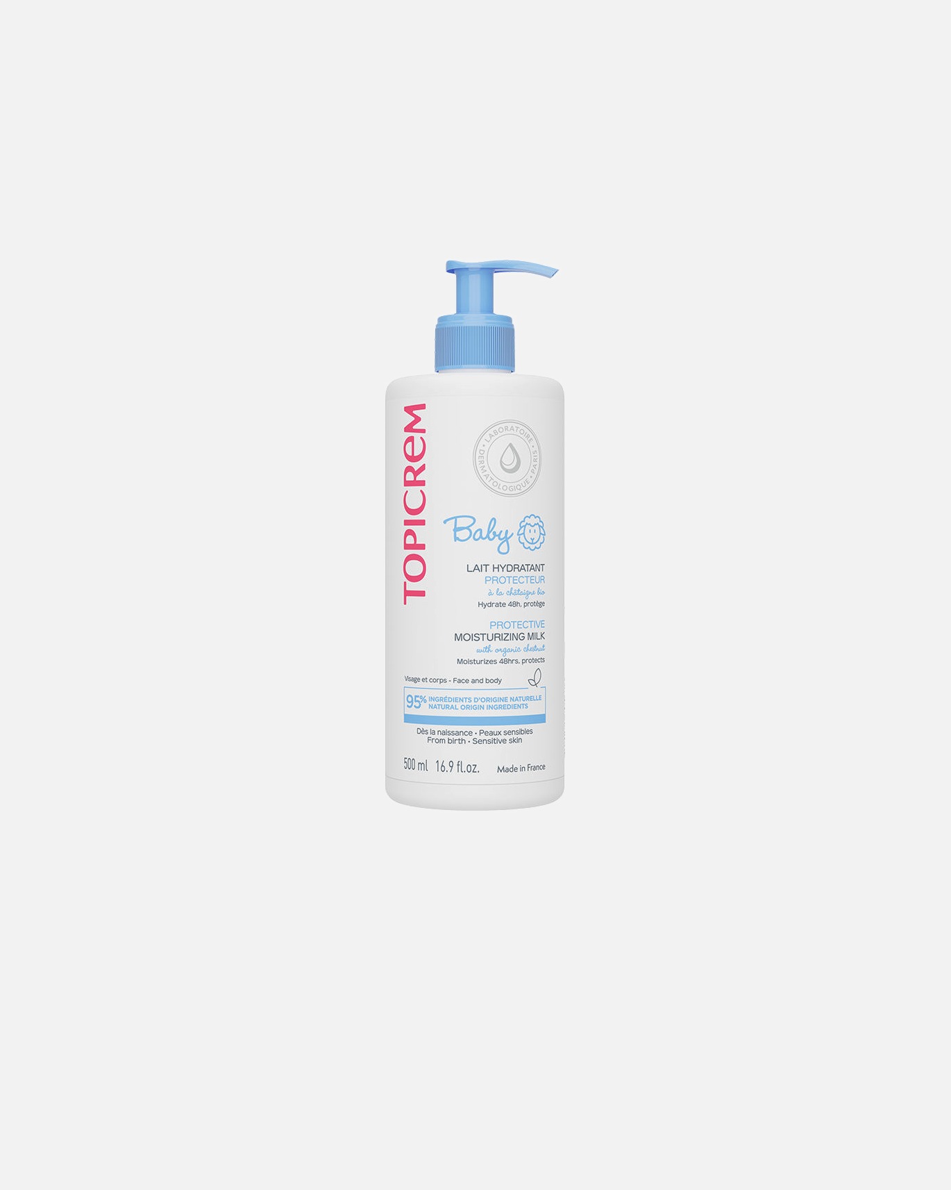 Loción corporal para Unisex Topicrem Mi primera leche ultra-hidratante 200 ml 500 ml