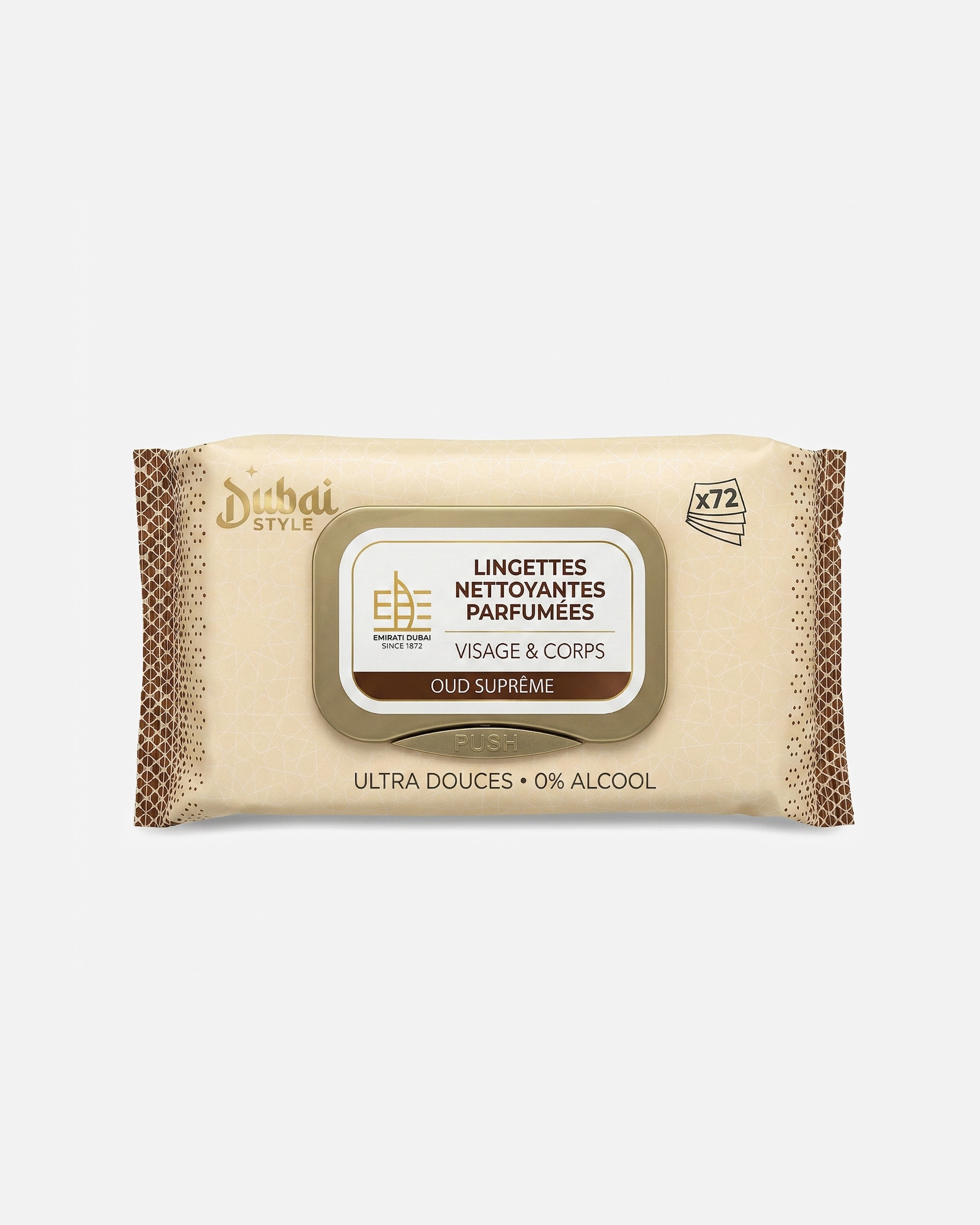 Eliminador de puntos negros para Unisex Lingettes Humides Parfumées Oud Sûpreme 72 Piezas