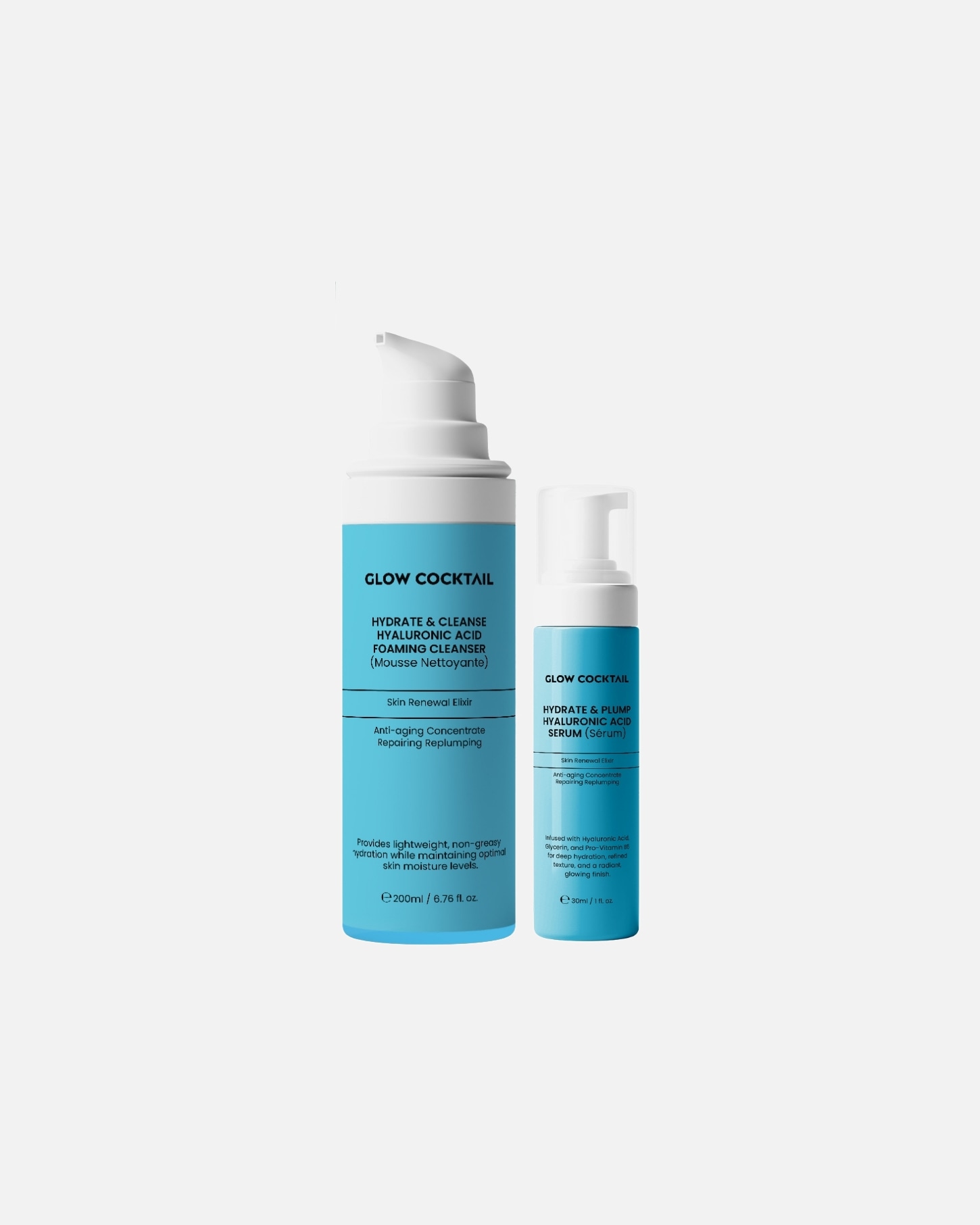 Set de tratamiento facial para Mujer Glow Cocktail Dúo de cuidado con ácido hialurónico 1 pieza