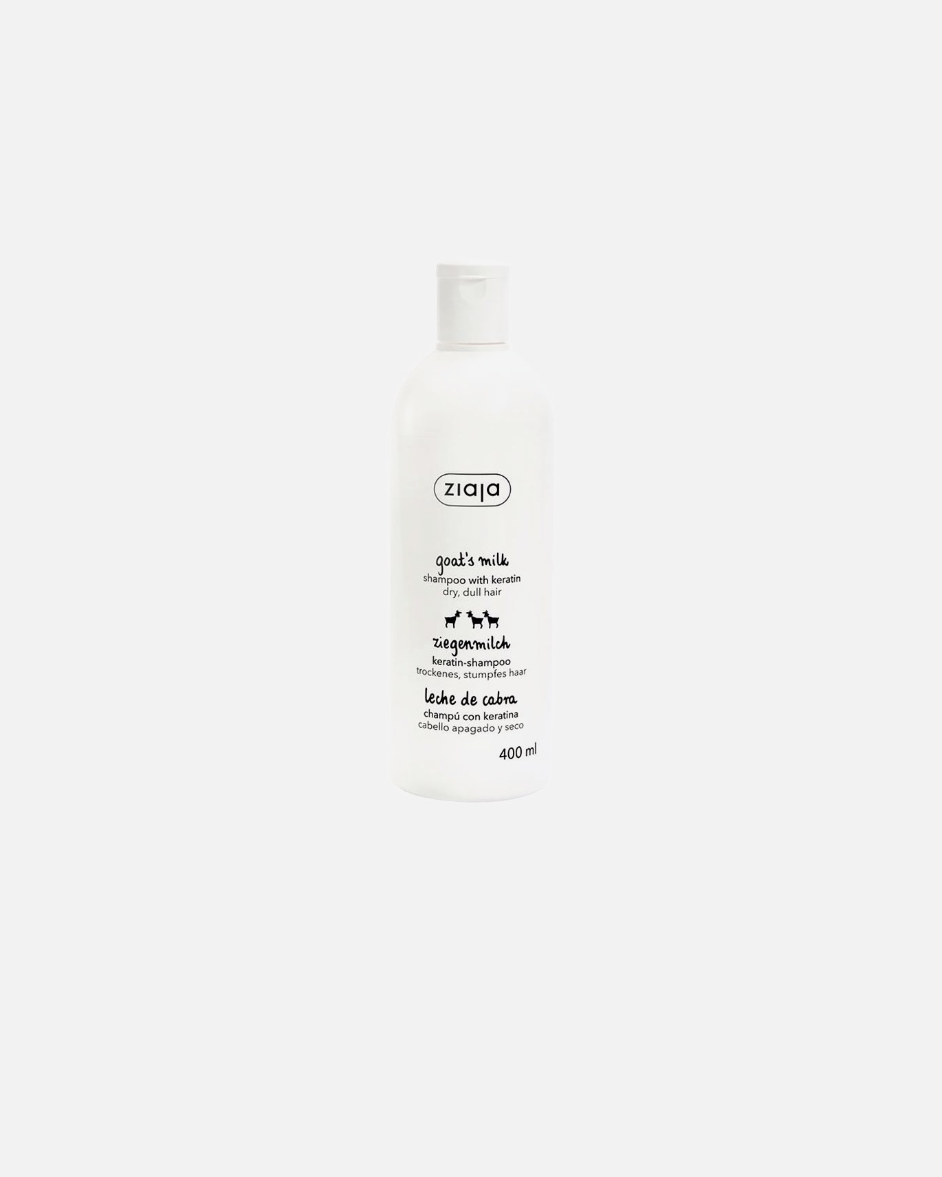 Champú capilar para Unisex Ziaja LECHE DE CABRA champú 400 ml