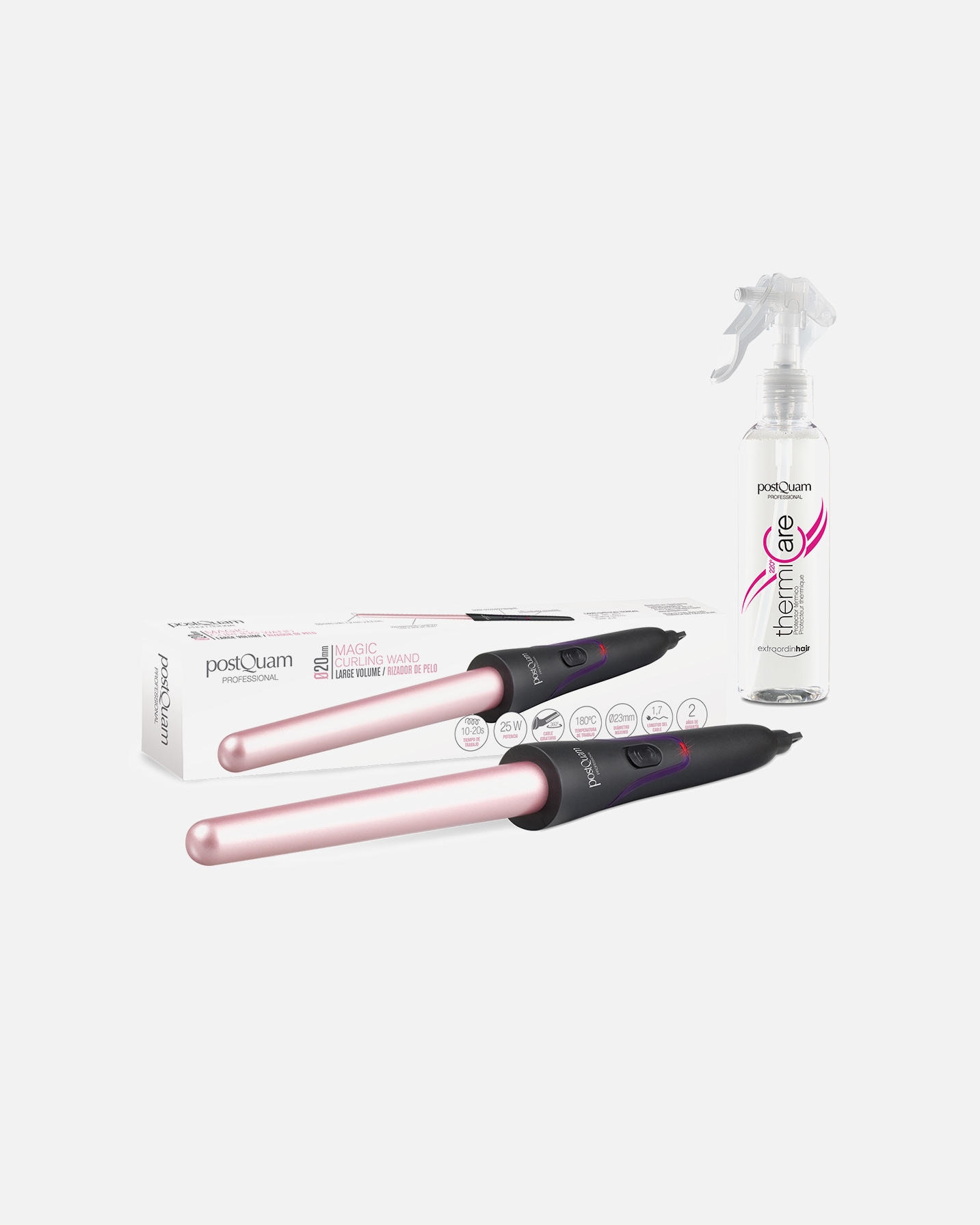 Rizador para Unisex Postquam Varita Mágica + Compresa Térmica 1 pieza