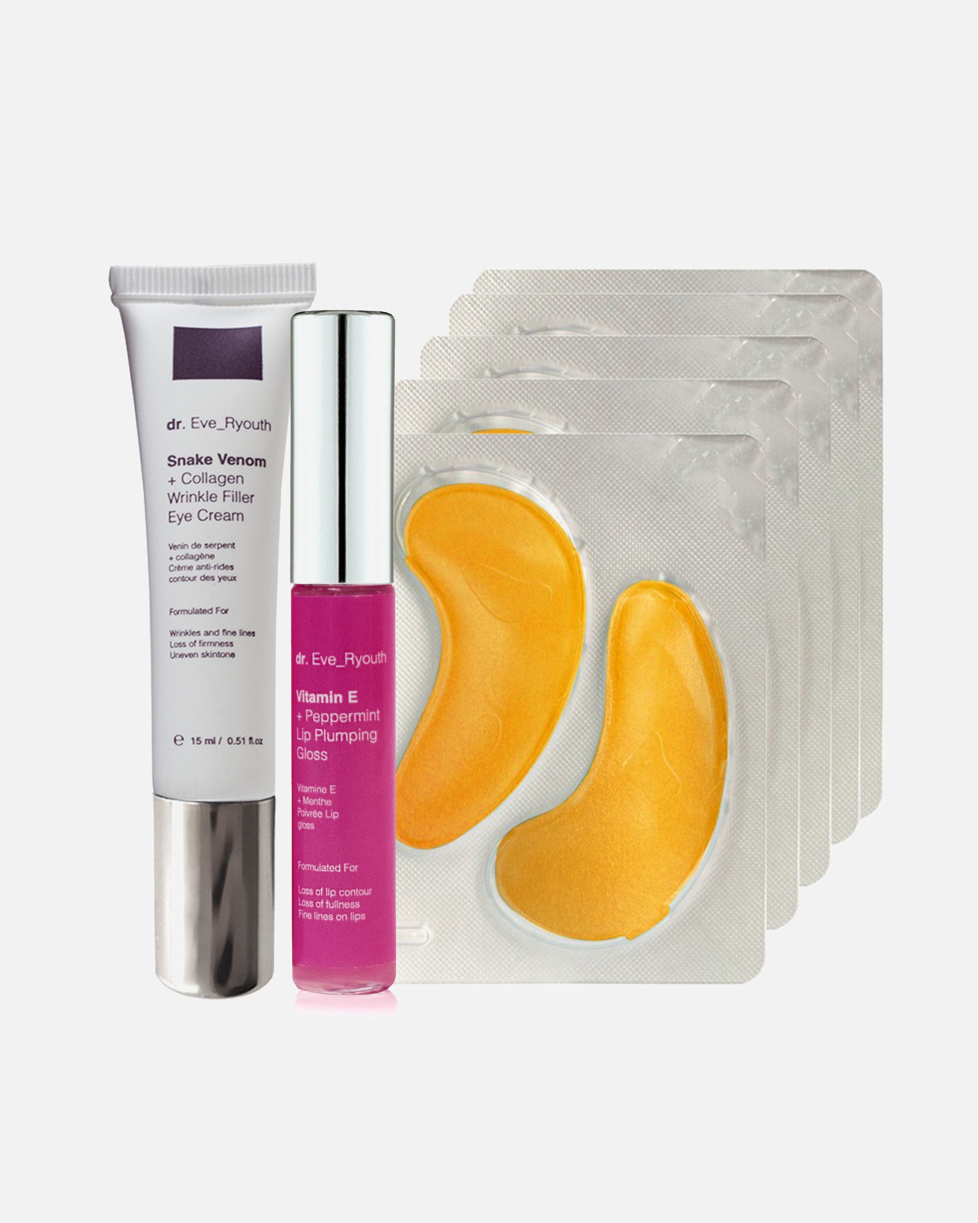 Set de tratamiento facial para Mujer Juego de ojos de oro de 24 quilates 1 pieza