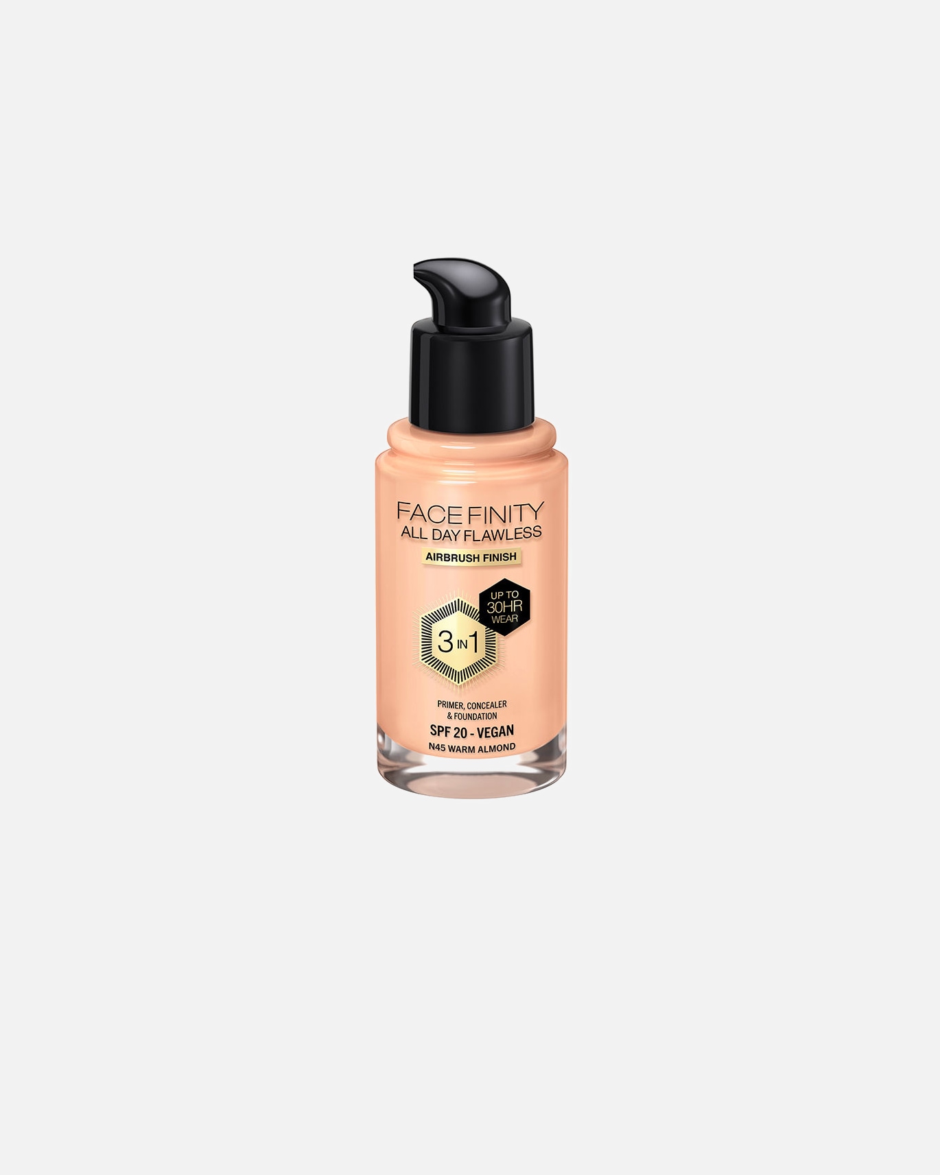 Primer para Unisex Max Factor FACEFINITY ALL DAY FLAWLESS 3 IN 1 base de maquillaje N45-warm almond