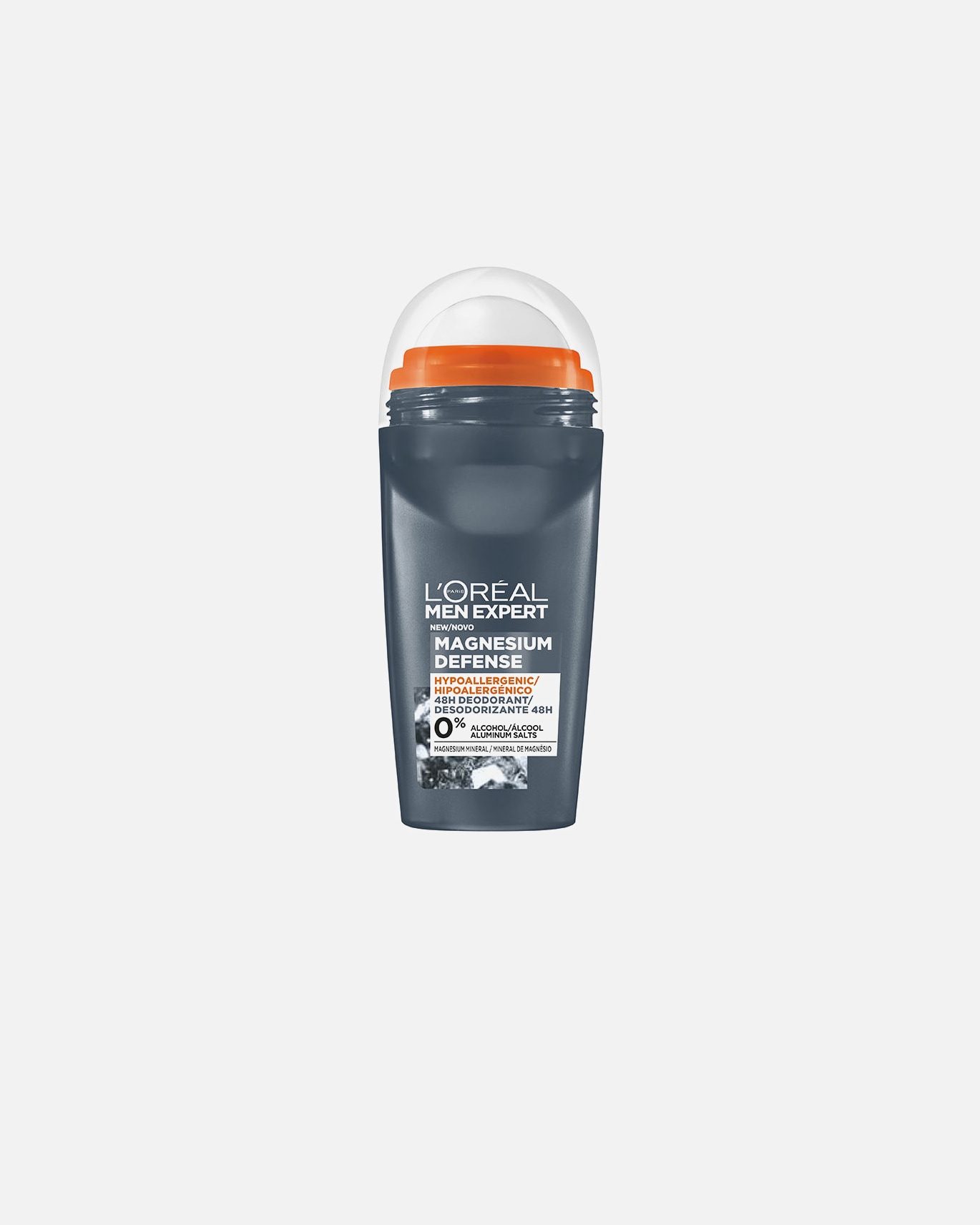 Desodorante para Hombre L´Oréal Men Expert MEN EXPERT MAGNESIUM DEFENSE 0% alcohol desodorante 48h roll-on 50 ml