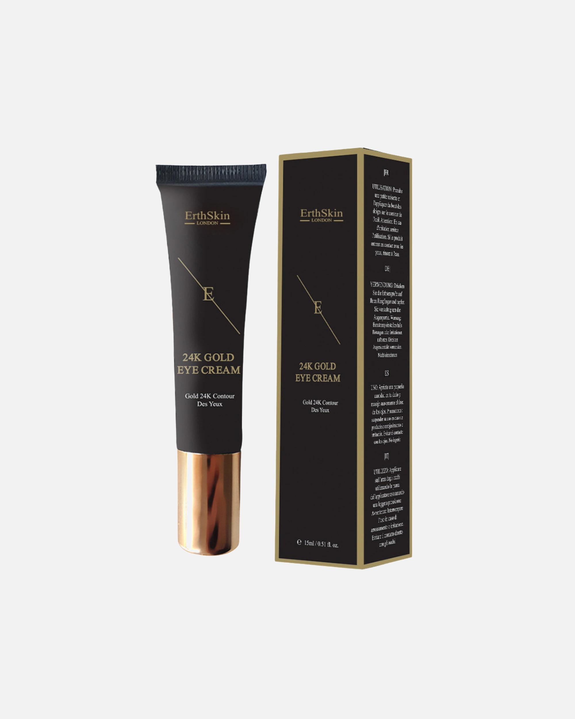 Crema para los ojos para Mujer ErthSkin London Crema para ojos de oro de 24 quilates 15ml