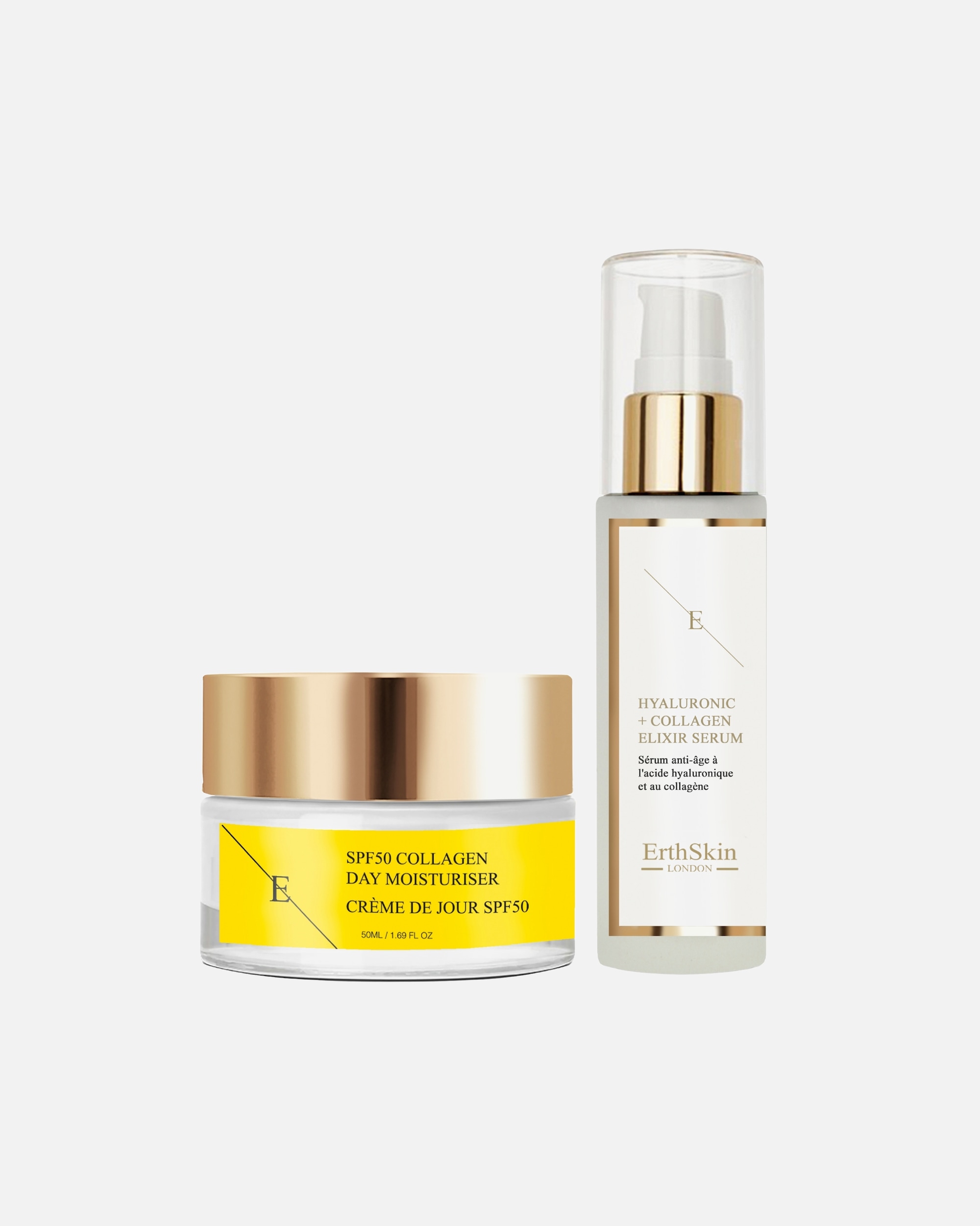 Set de tratamiento facial para Mujer Dúo hidratante con FPS y colágeno 1 pieza