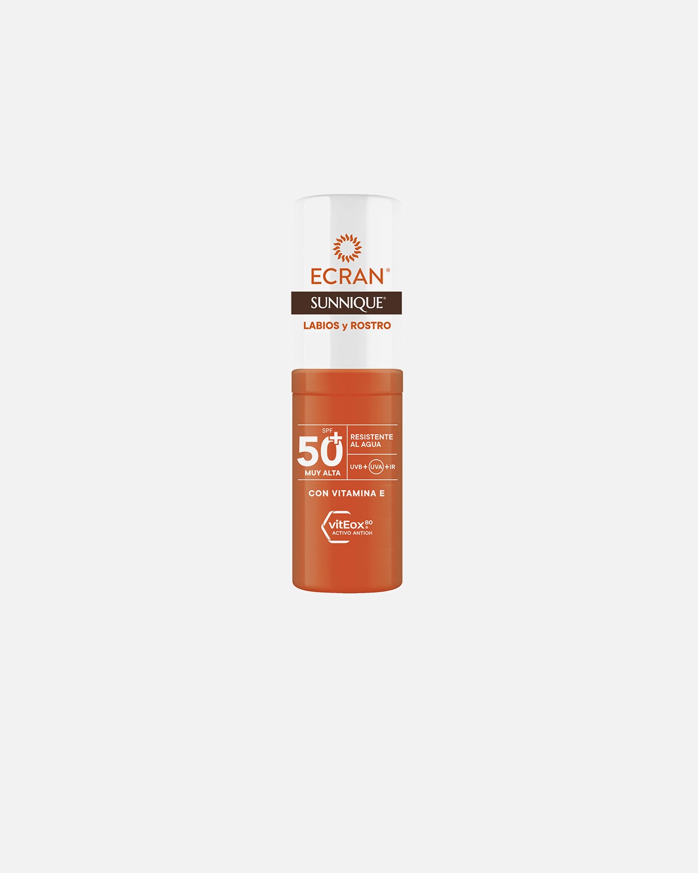 Bálsamo solar para Unisex Ecran ECRAN SUNNIQUE labios y rostro stick SPF50+ 8 ml