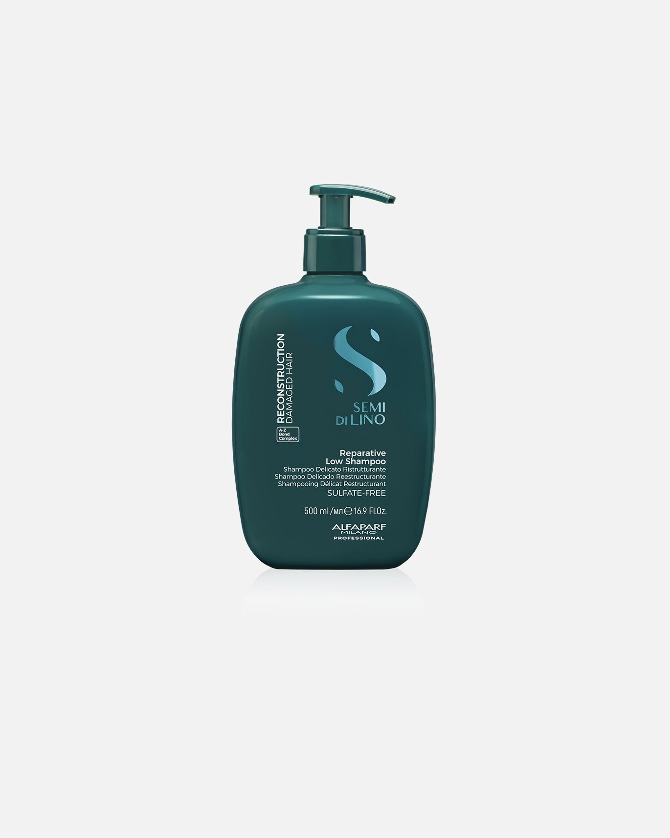 Champú capilar para Unisex ALFAPARF MILANO SEMI DI LINO RECONSTRUCTION reparative low shampoo 500 ml