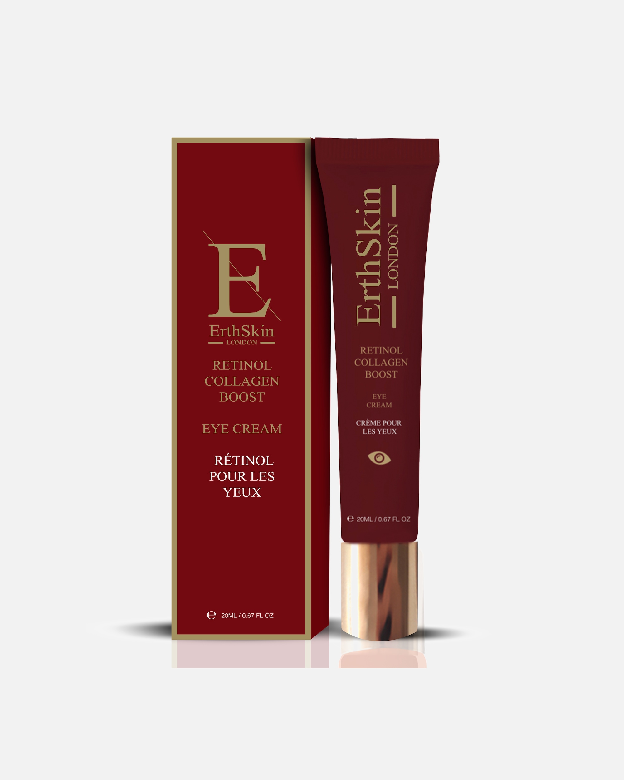 Crema para los ojos para Mujer ErthSkin London Crema para ojos con retinol y colágeno 20ml