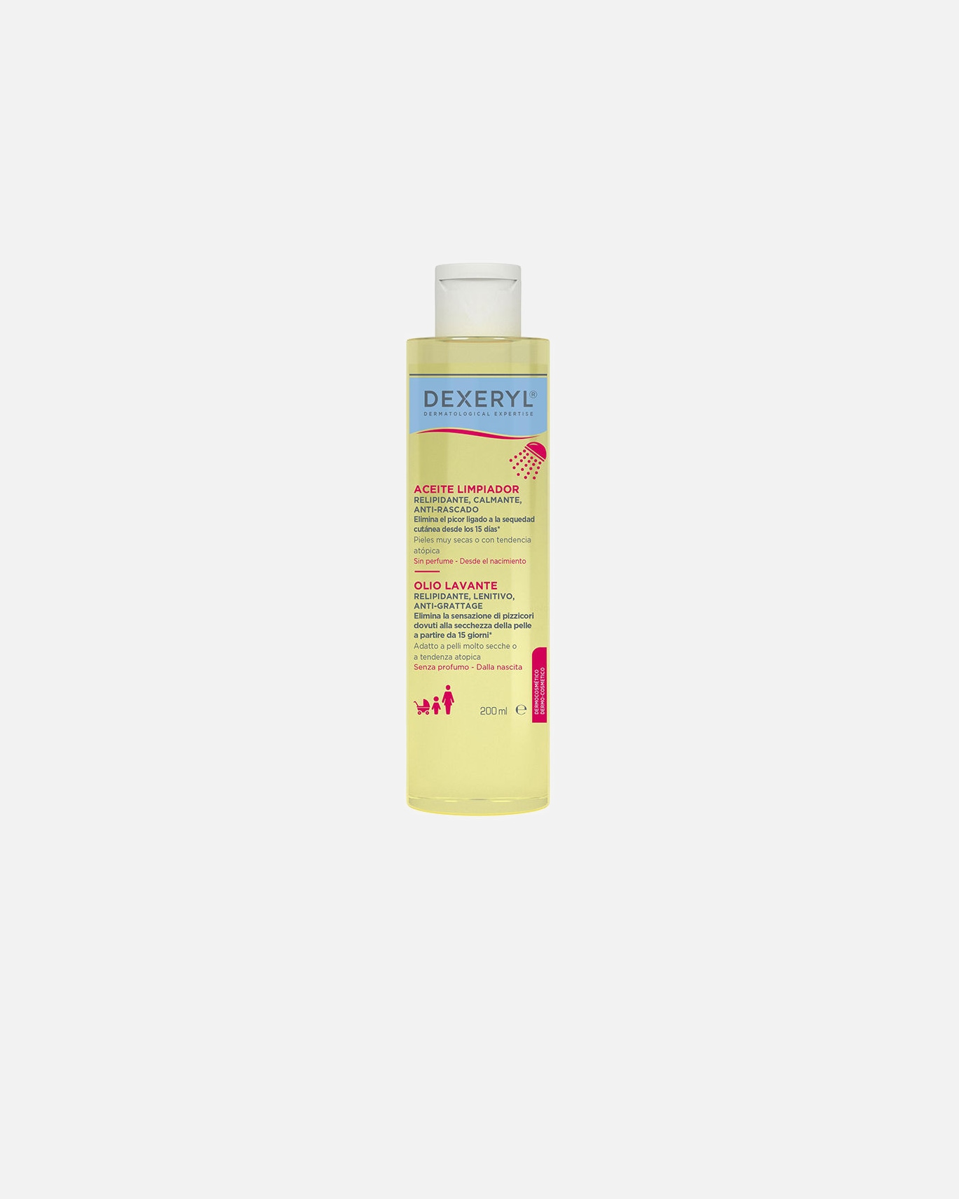 Gel de ducha para Unisex DEXERYL SHOWER aceite limpiador 200 ml