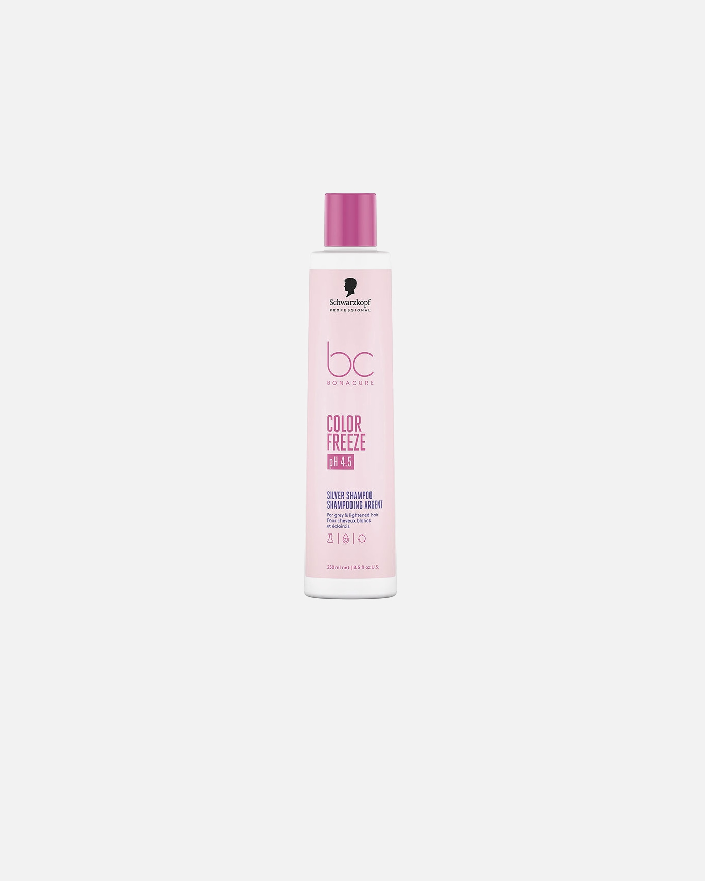 Champú capilar para Unisex Schwarzkopf Professional BC COLOR FREEZE silver shampoo 250 ml