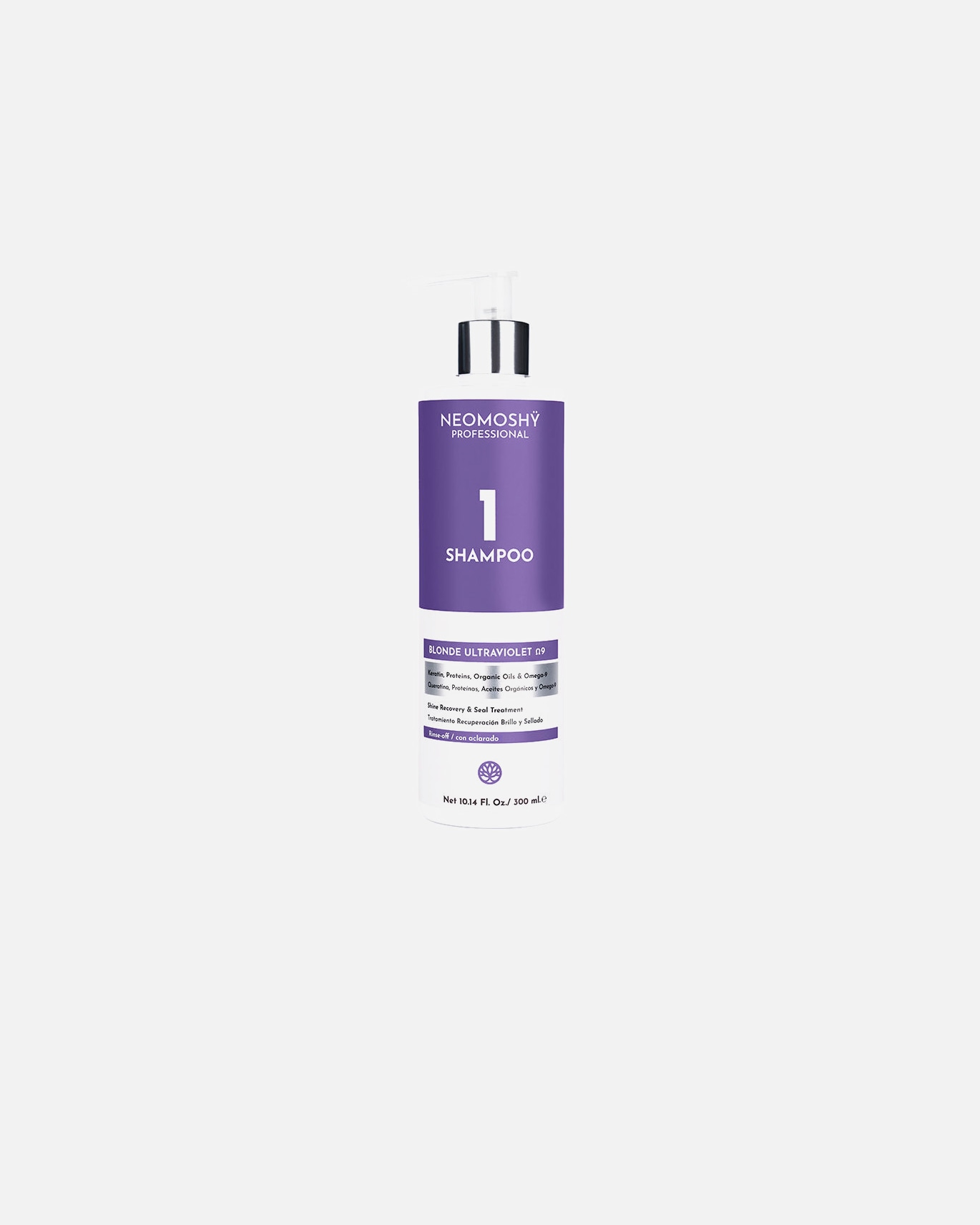 Champú capilar para Unisex Neomoshÿ BLONDE ULTRAVIOLET Ω9 shampoo 300 ml