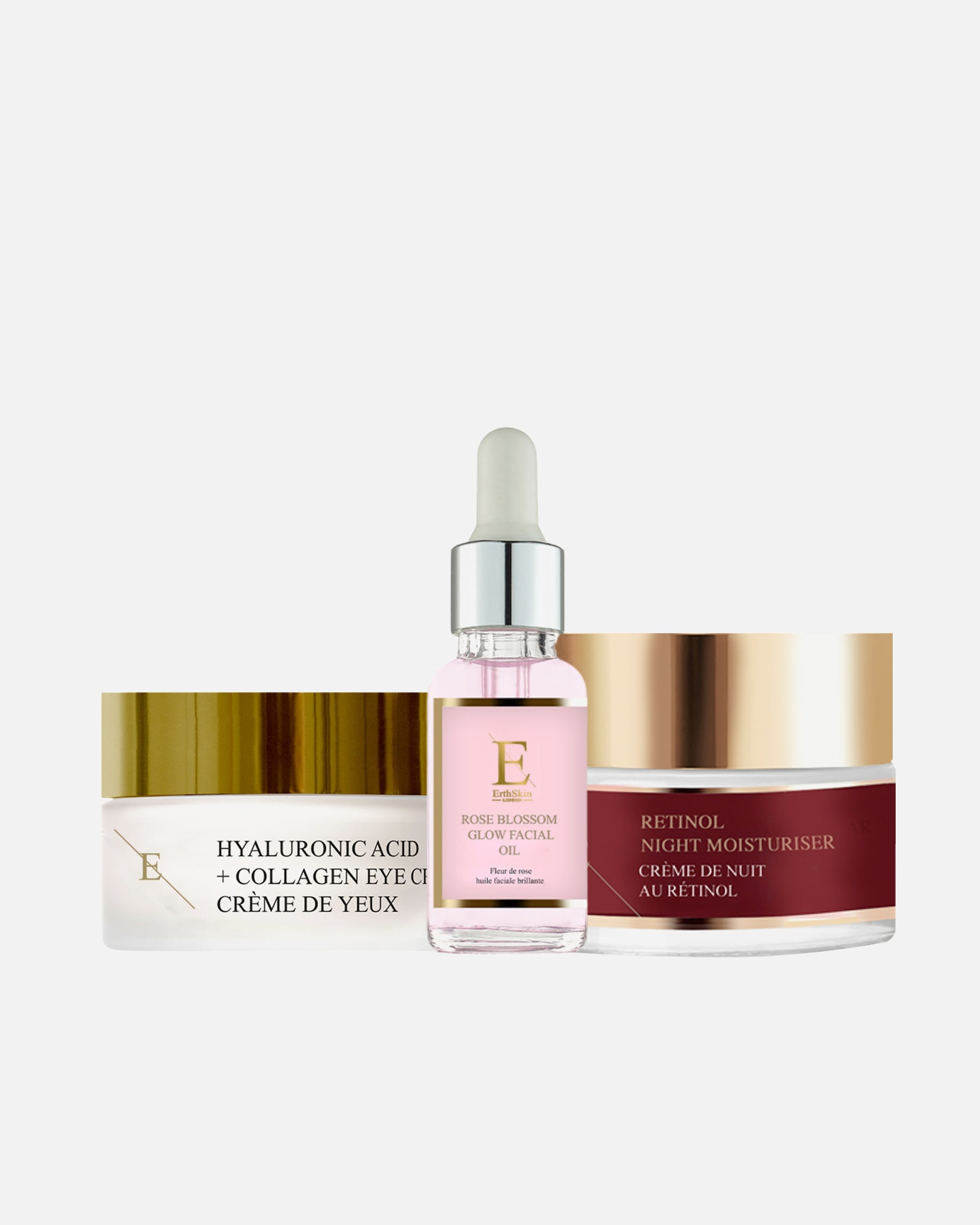 Set de tratamiento facial para Mujer ErthSkin London Set de brillo nocturno y revitalizante de ojos 1 pieza