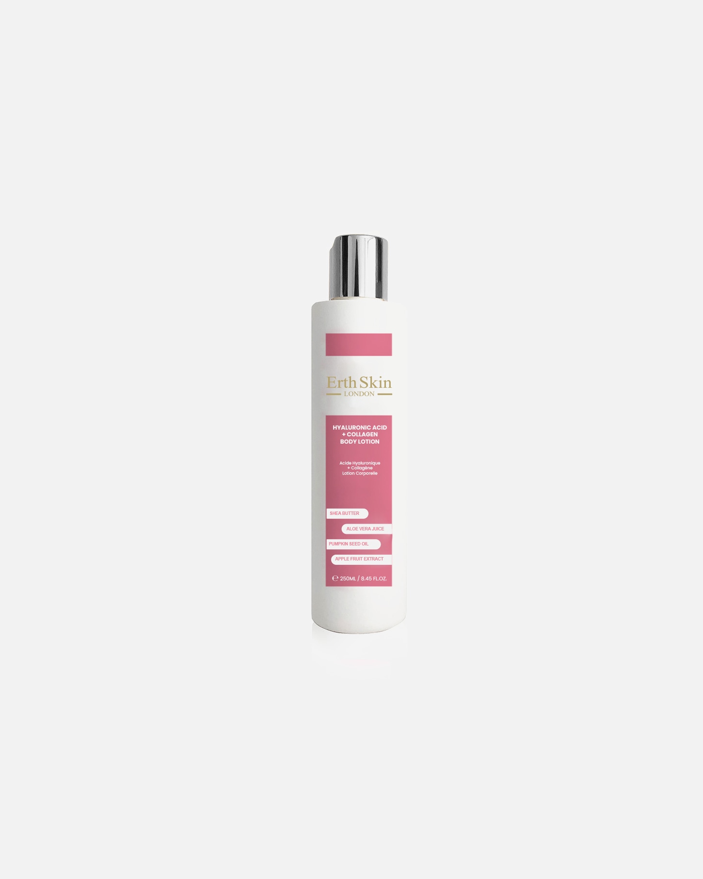 Loción corporal para Mujer ErthSkin London Loción corporal de ácido hialurónico + colágeno 250ml