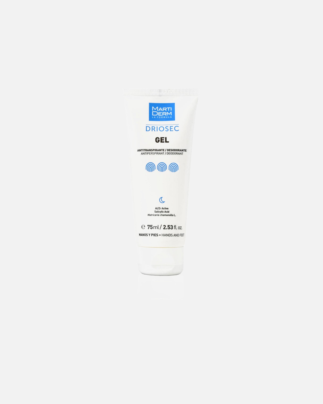 Crema de pies para Unisex Martiderm DRIOSEC gel antitranspirante para manos y pies 75 ml