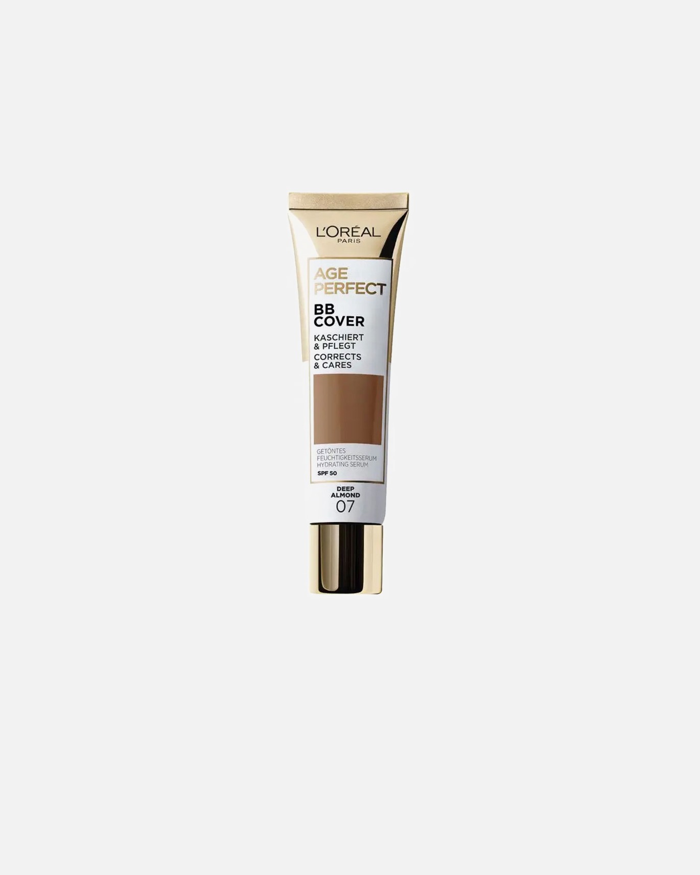 BB Cream para Unisex L’Oréal Paris AGE PERFECT BB COVER maquillaje liquido SPF50 07-deep almond