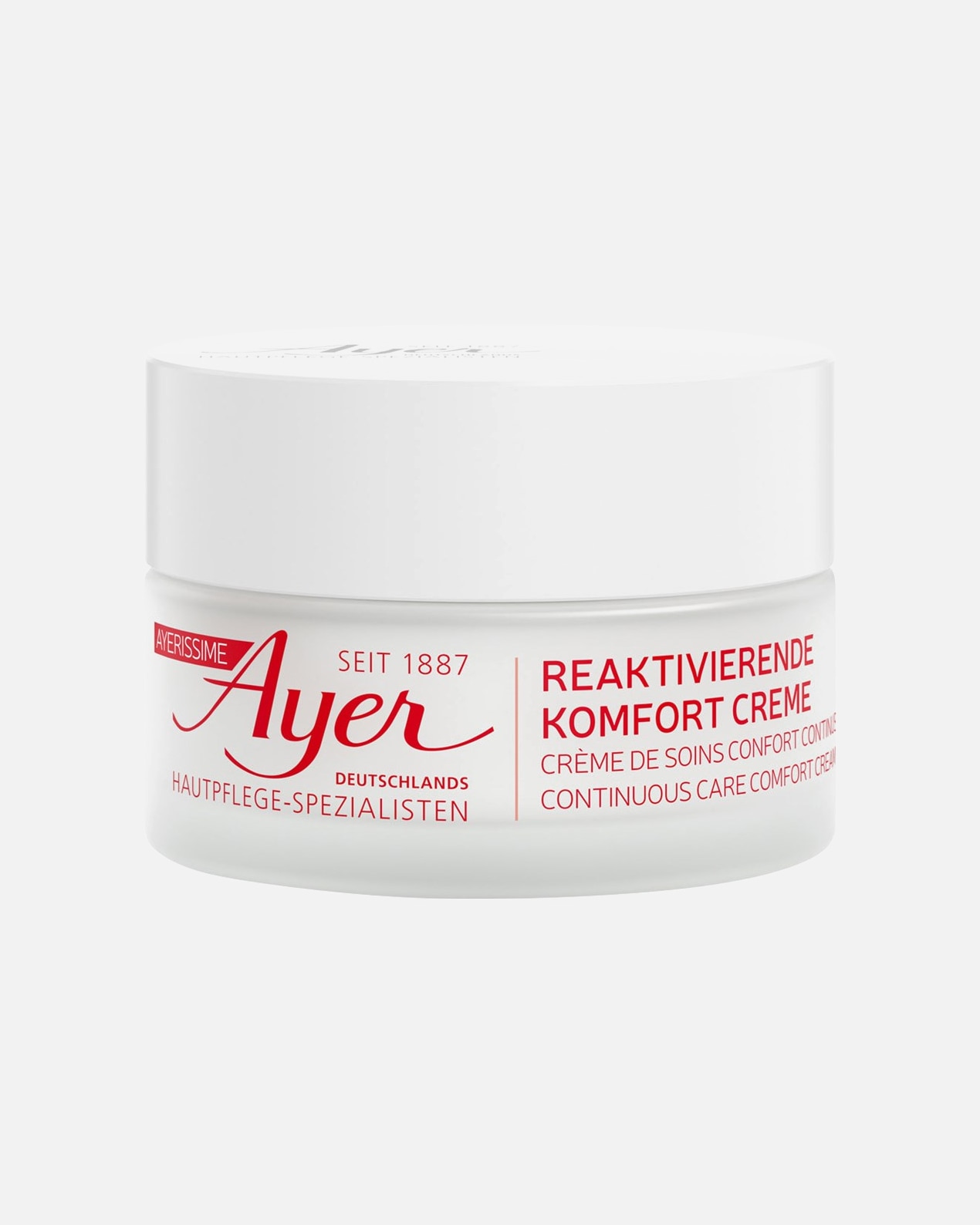 Set de tratamiento facial para Mujer Ayer Crema Confort Cuidado Continuo 50 ml