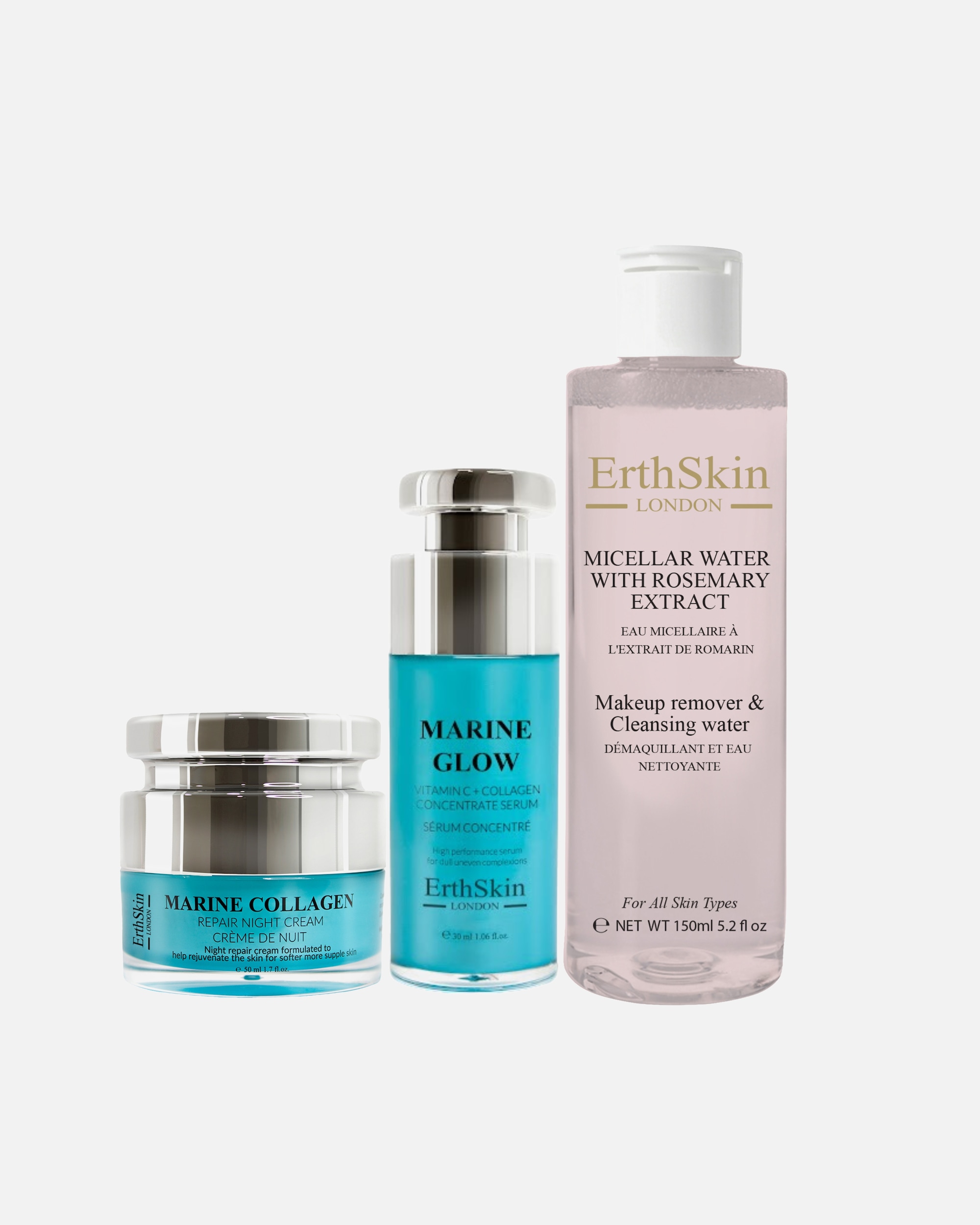 Set de tratamiento facial para Mujer Trío marino Rosemary Glow 1 pieza