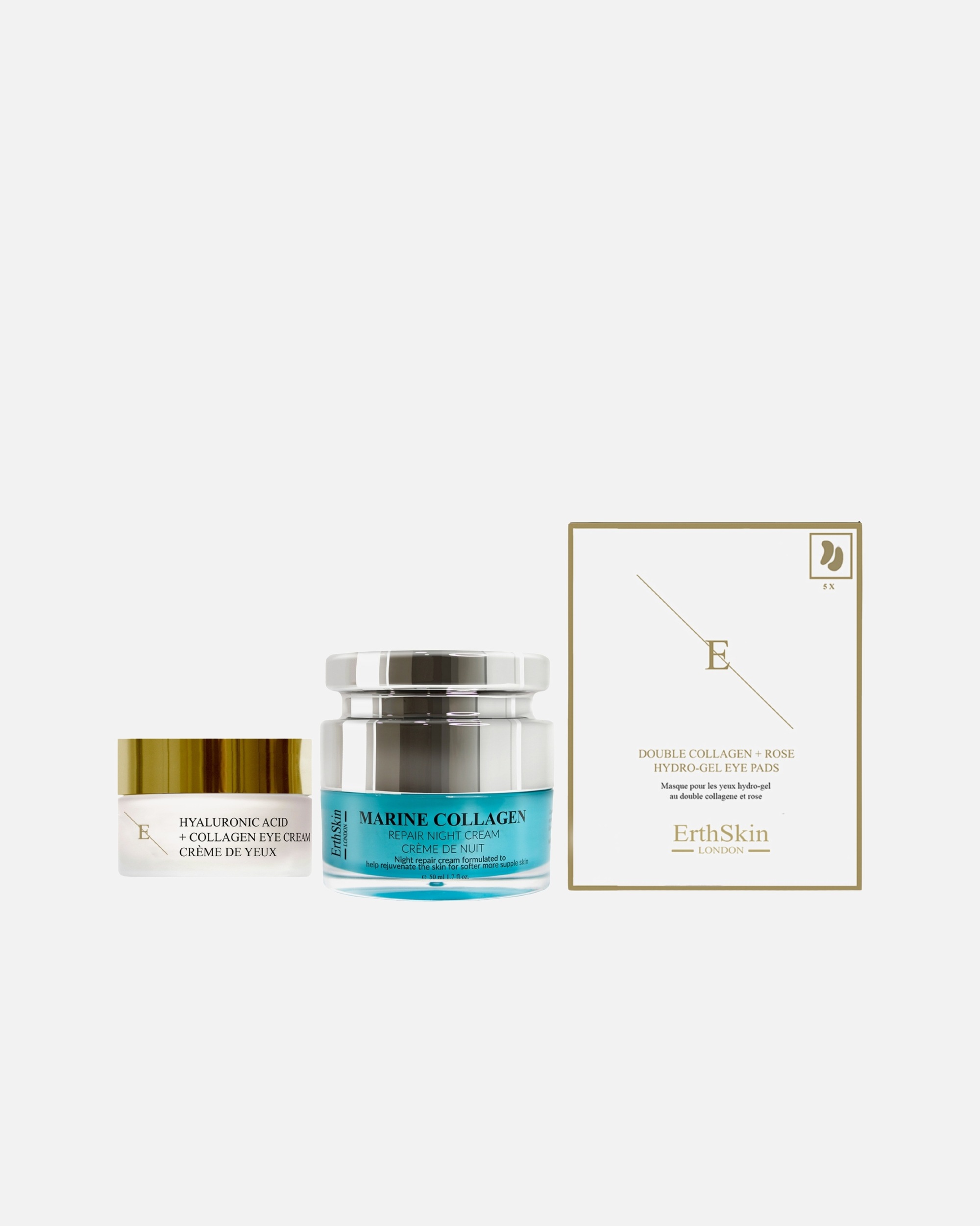 Set de tratamiento facial para Mujer ErthSkin London Set Marine Night & Eye Lifting 1 pieza