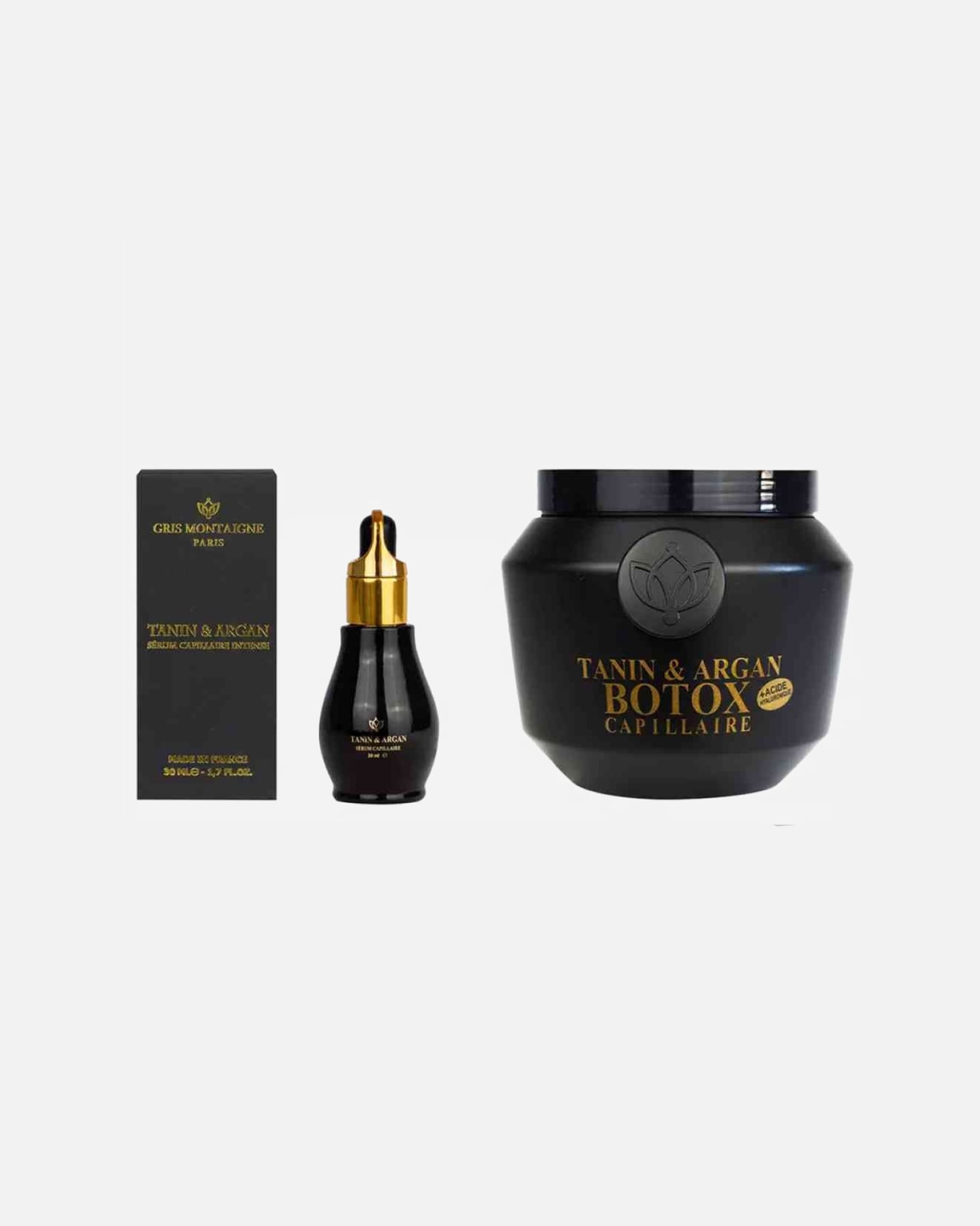 Set de cuidado capilar para Unisex Gris Montaigne Default Brand Line Tanin & Argan 1 Pieza