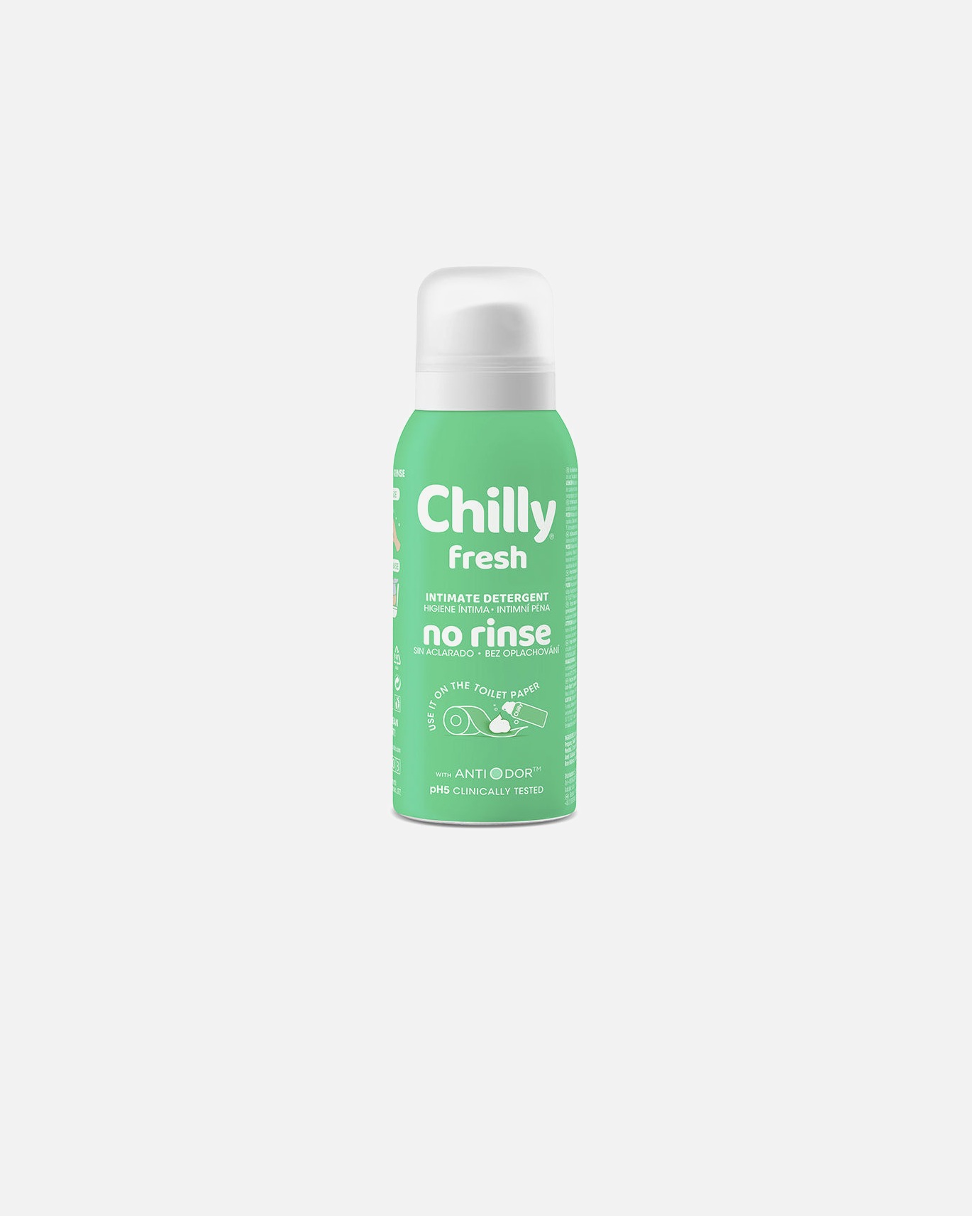 Higiene intima para Unisex Chilly FRESH espuma sin aclarado spray 100 ml