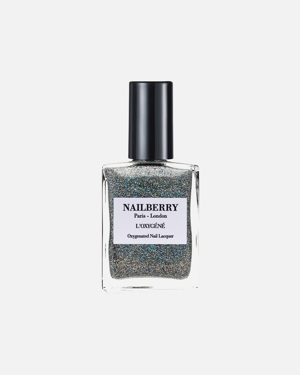 Laca de uñas para Mujer Nailberry L'Oxygéné Laca de uñas oxigenada Top coat de purpurina fina