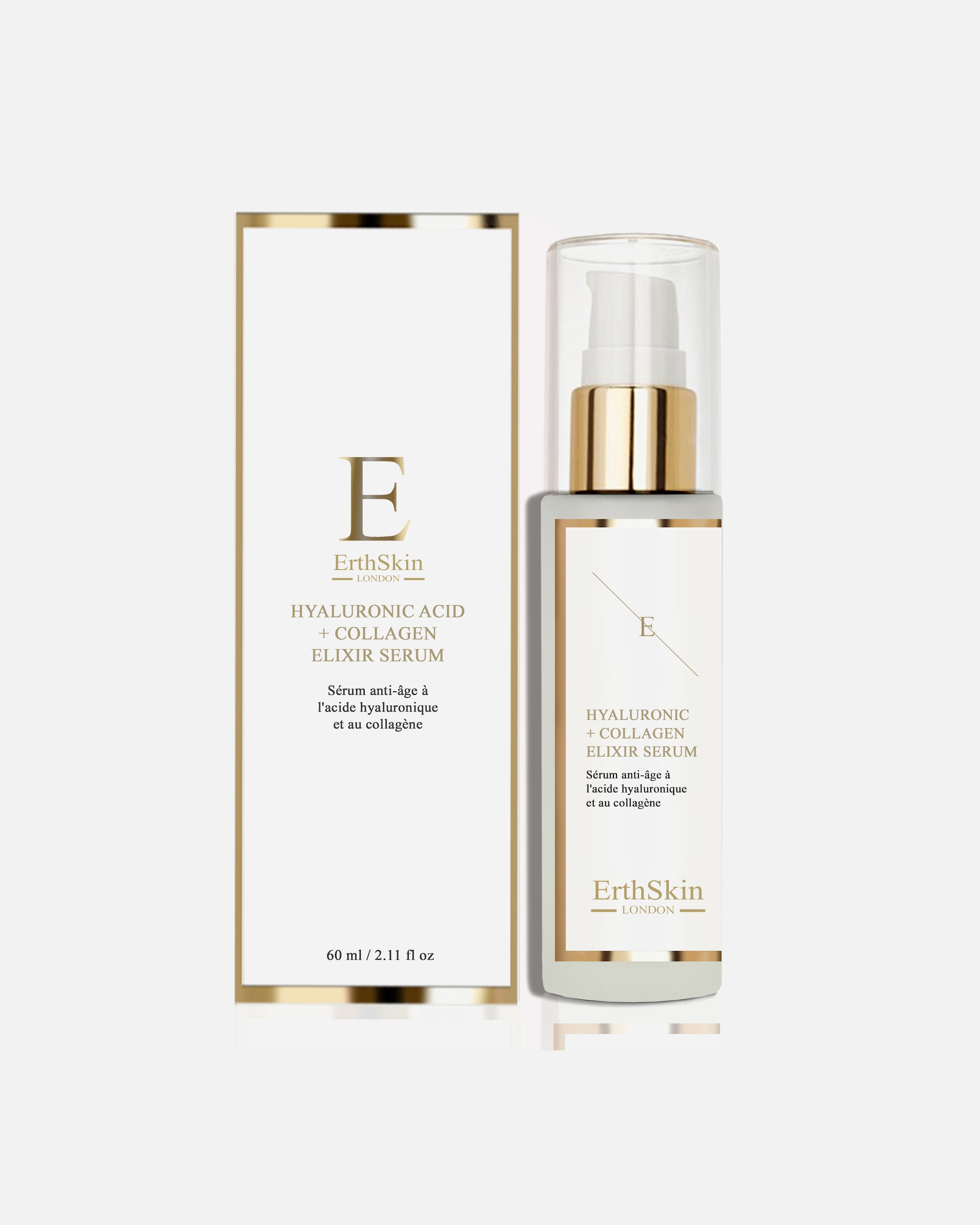 Suero de colágeno para Mujer ErthSkin London Suero de ácido hialurónico y colágeno 60ml