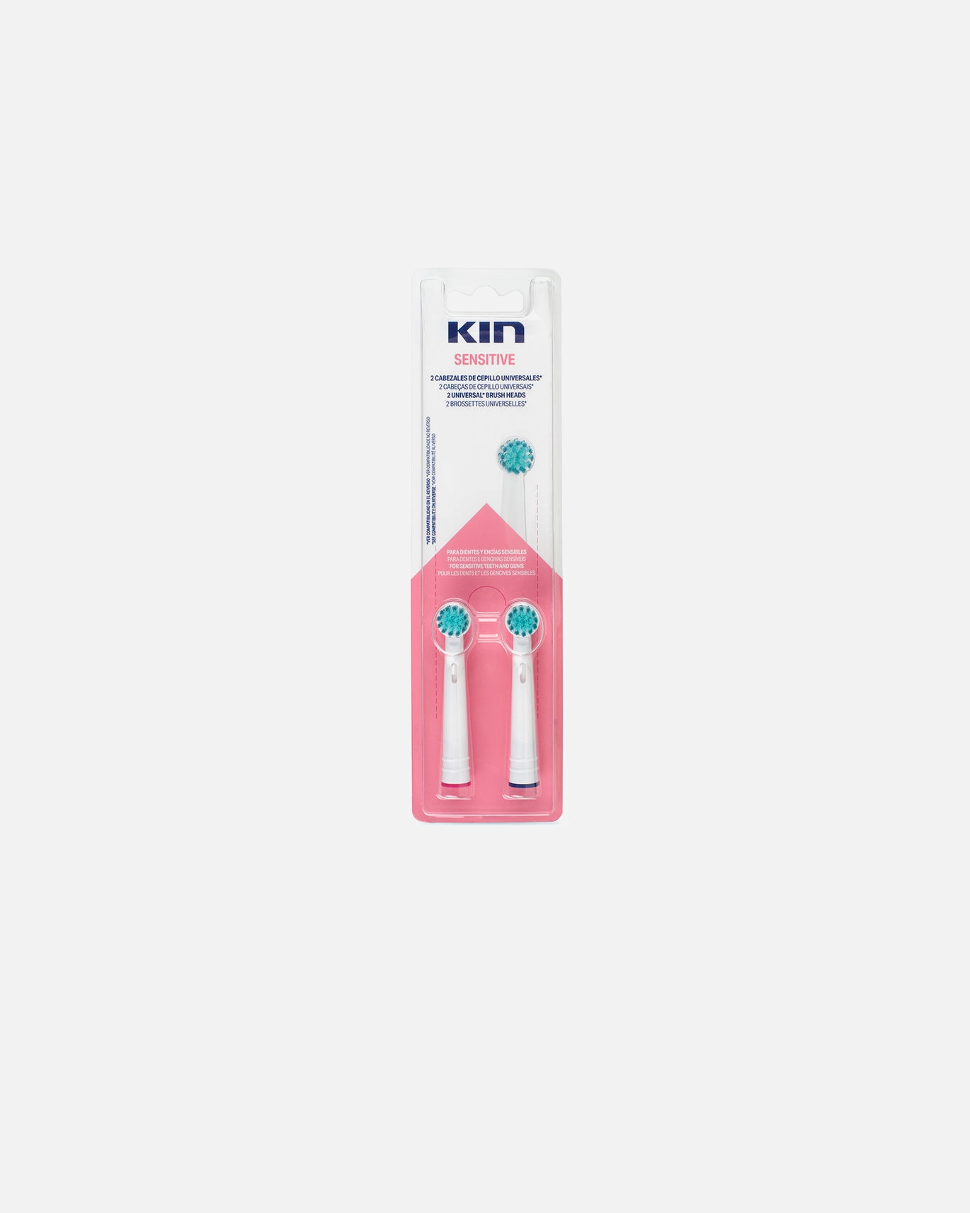 Cepillo de dientes eléctrico para Unisex Kin KIN SENSITIVE cabezal cepillo eléctrico universal 2 u