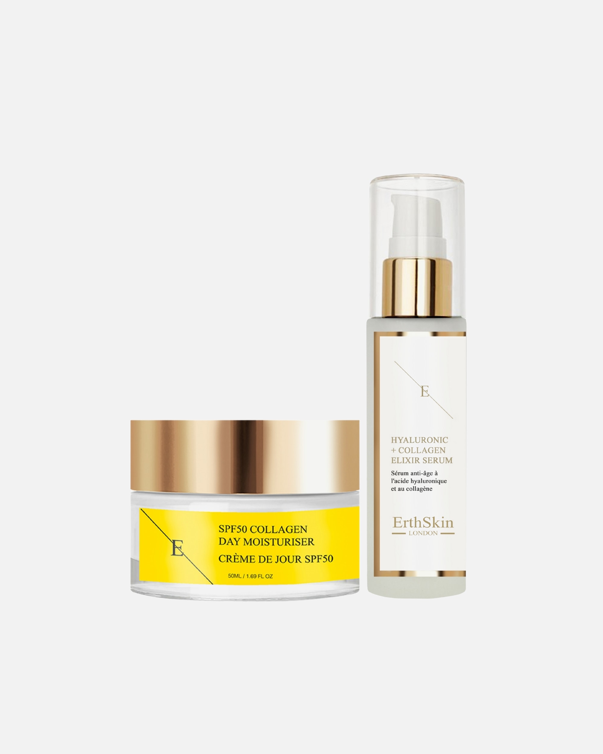 Set de tratamiento facial para Mujer Dúo de día con escudo de colágeno 1 pieza