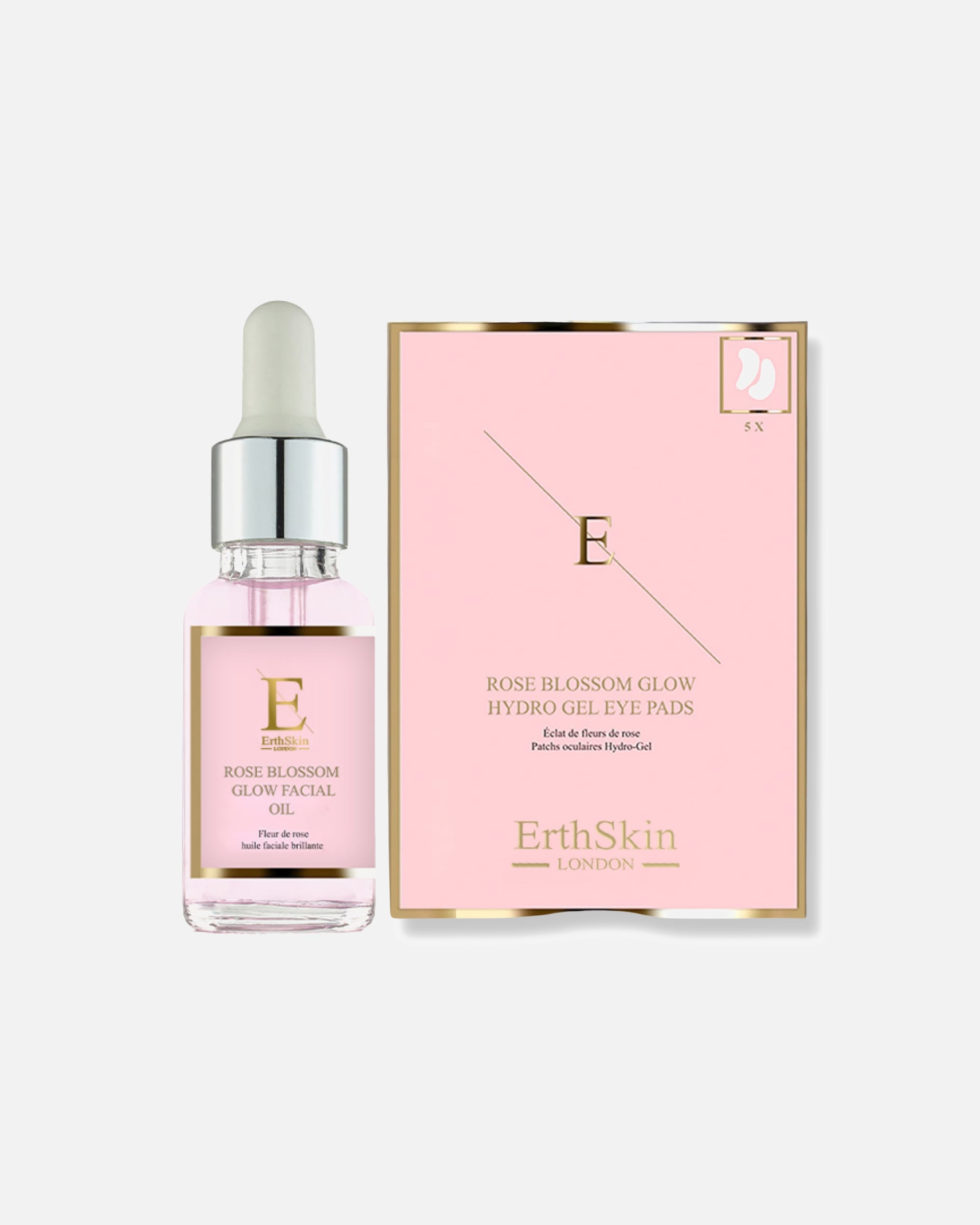 Set de tratamiento facial para Mujer ErthSkin London Set de brillo de ojos con pétalos de rosa 1 pieza