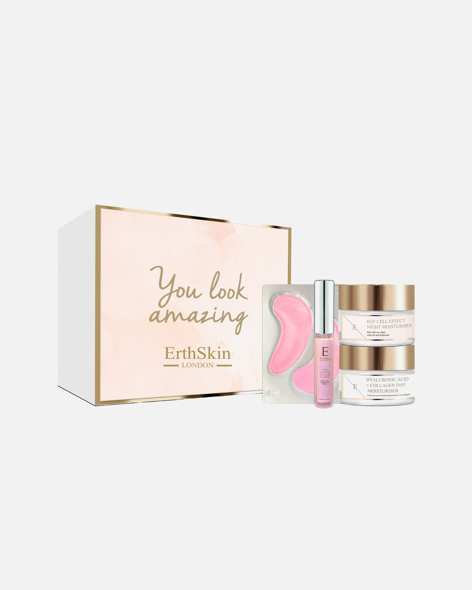 Set de tratamiento facial para Mujer ErthSkin London Set completo para el cuidado de la piel Rose Glow 1 pieza