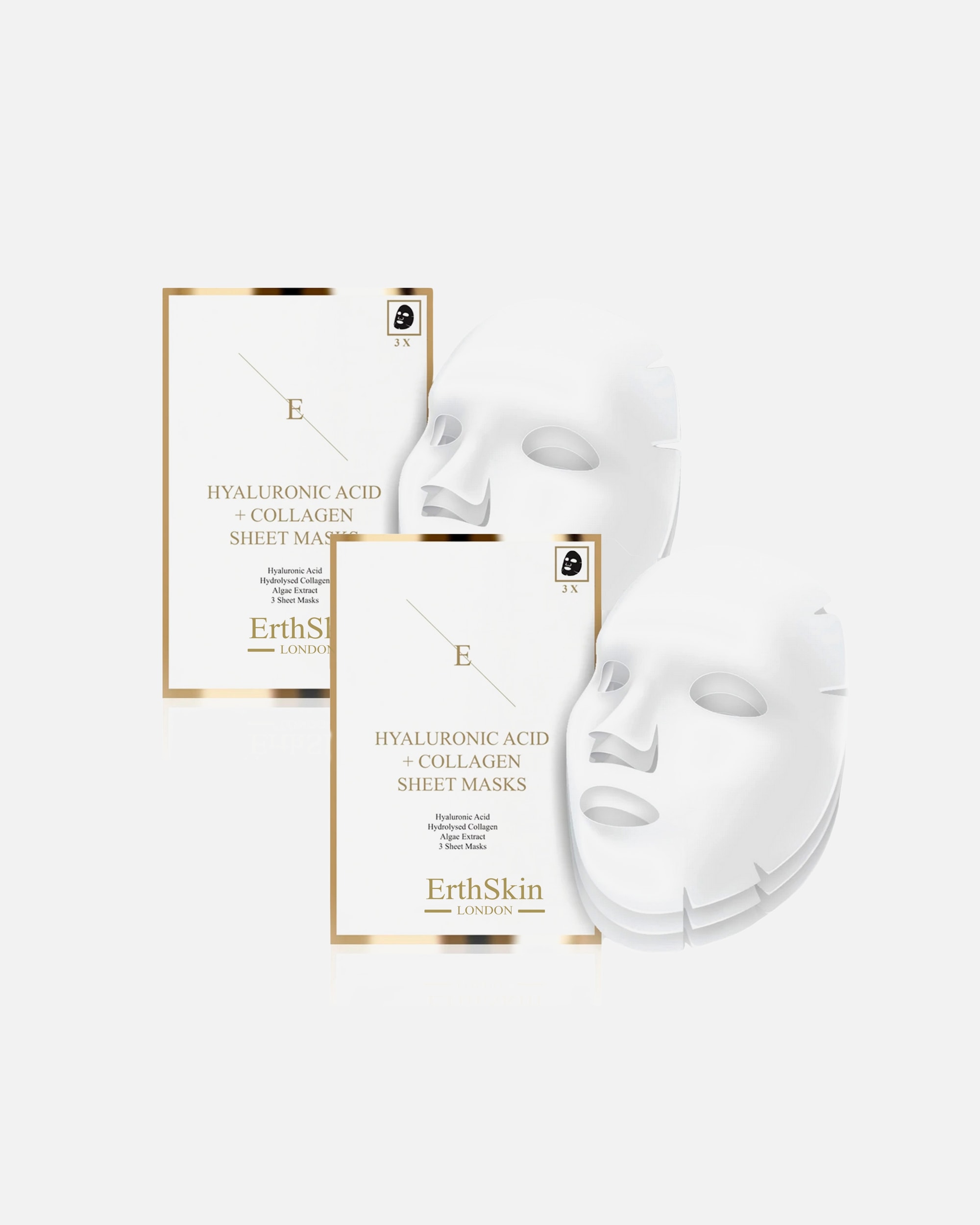 Mascarilla de tela para Mujer ErthSkin London Mascarilla de ácido hialurónico y colágeno 1 pieza