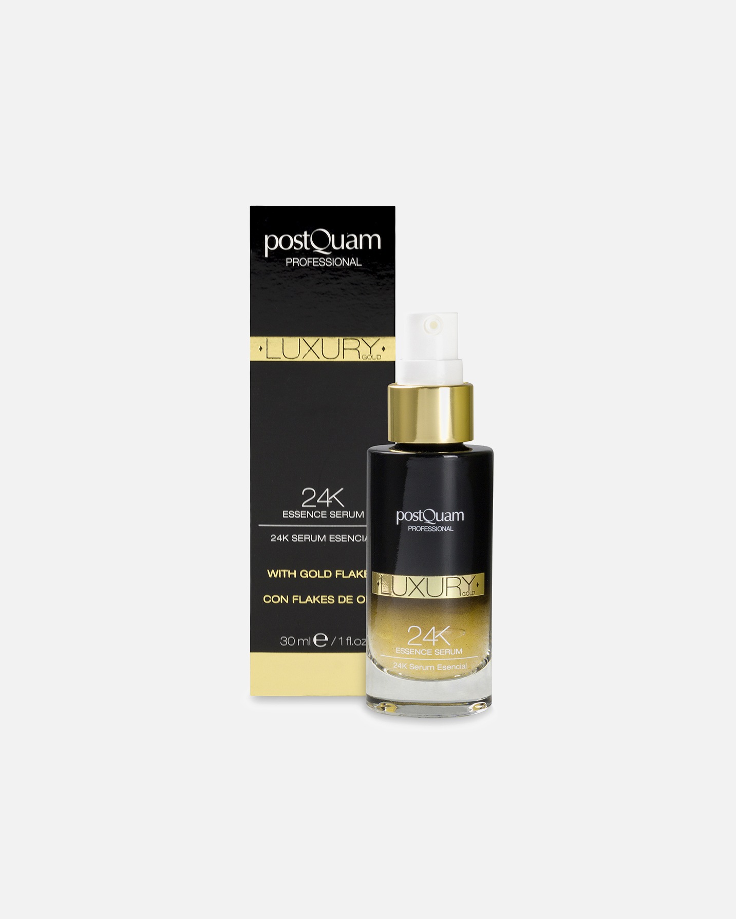 Crema facial para Unisex Postquam Luxury Gold 24k Essence Serum 30 ml