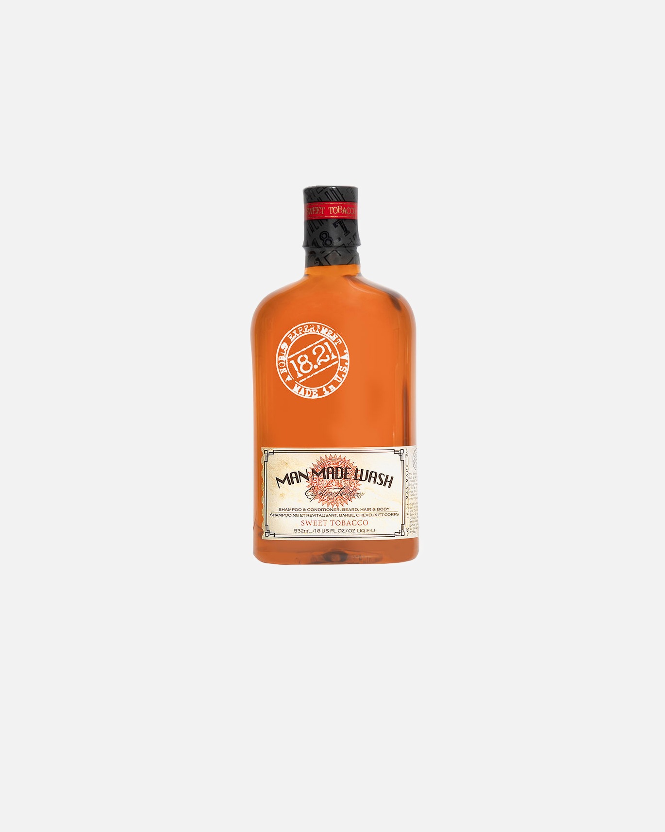 Champú capilar para Unisex 18.21 Man Made MAN MADE WASH champú gel 3 en 1 sweet tobacco 473 ml